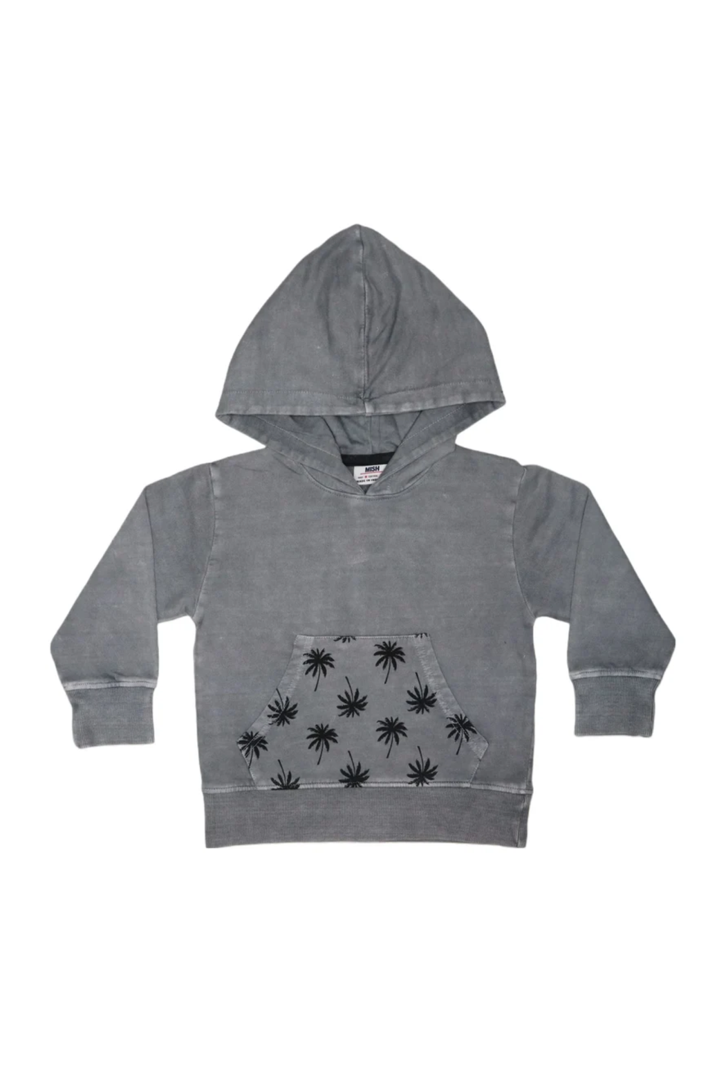 Palm Enzyme Hoodie Grey Coal
