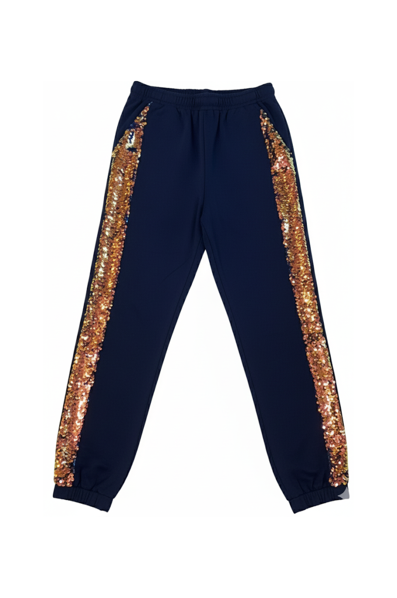 Flip Sequin Side Jogger Pants Navy