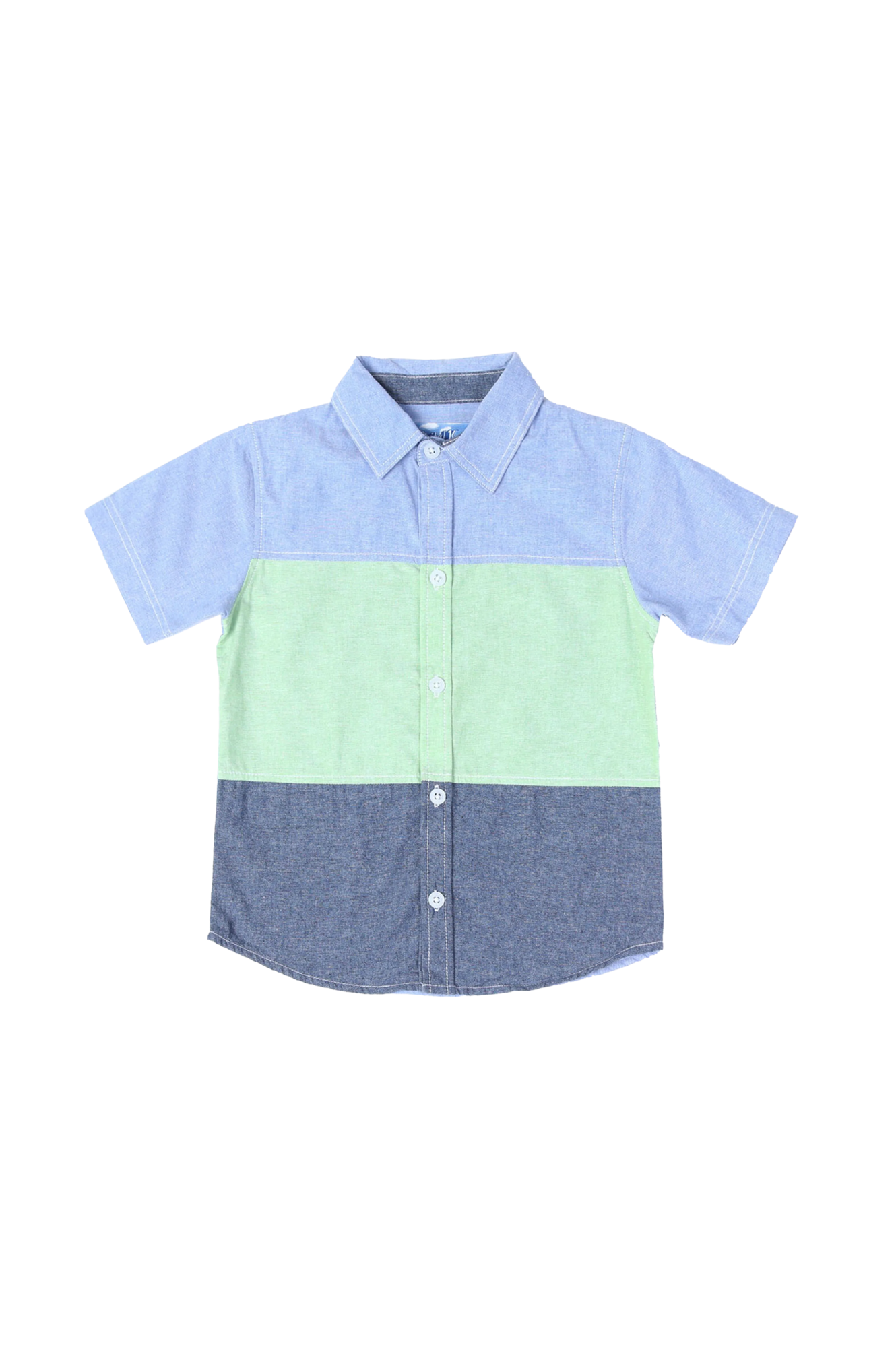 Color-blocked Linen Shirt