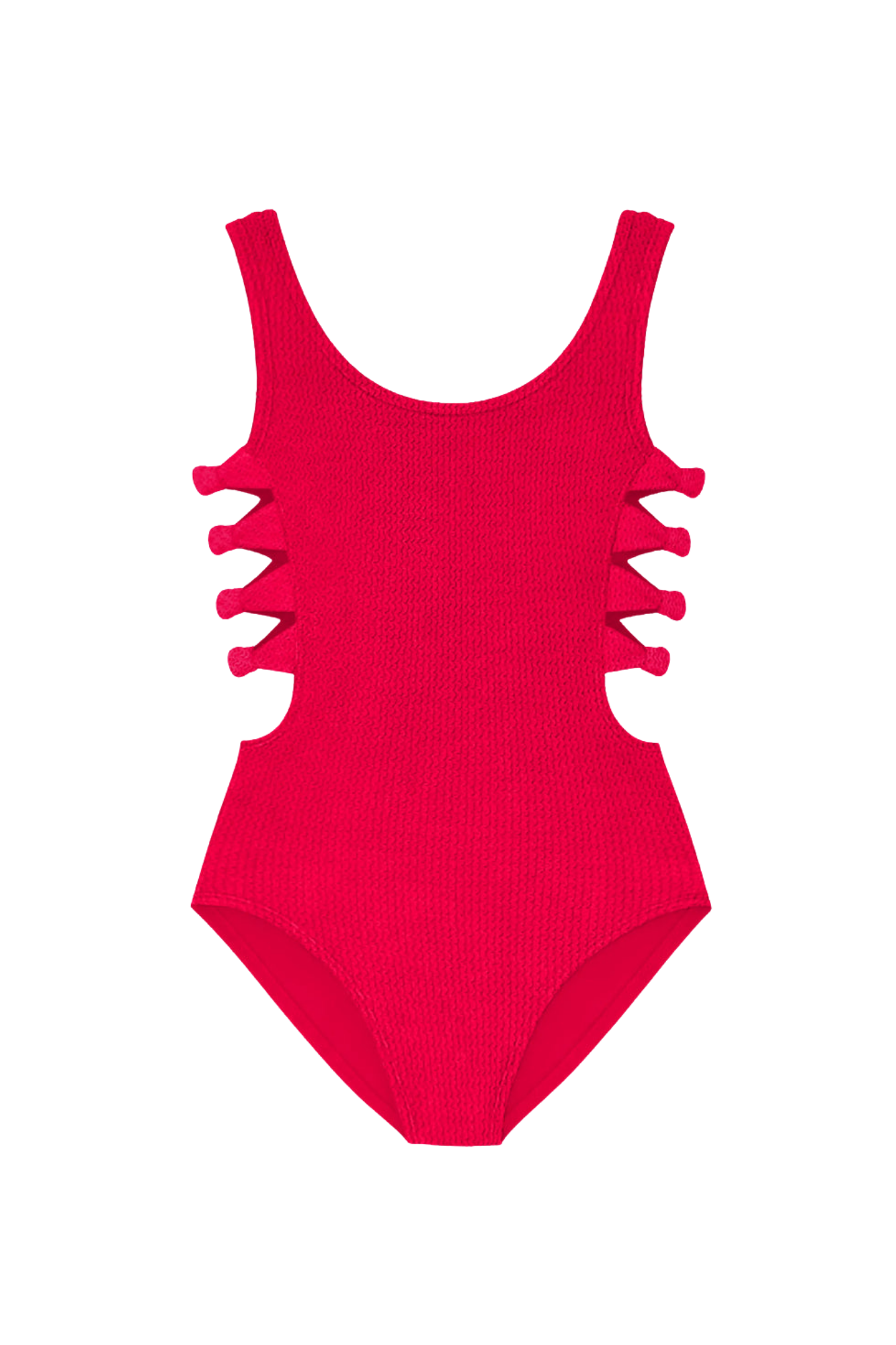 Red Layla Crinkle One Piece Swimsuit