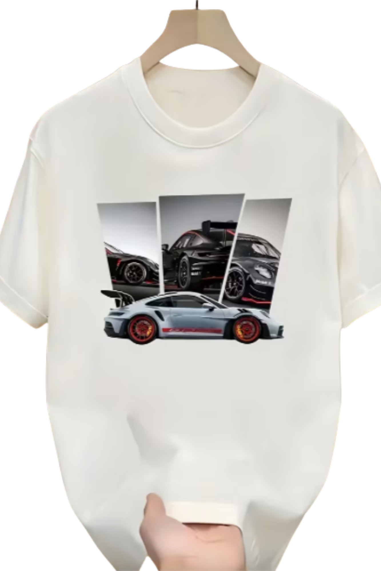 White Car Racing T-Shirt