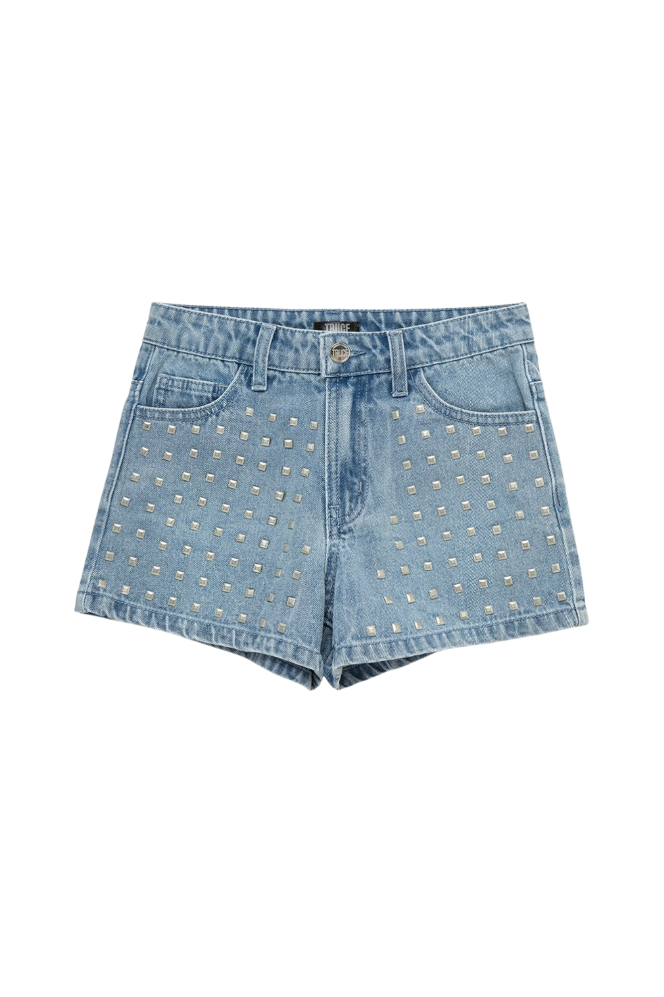 Studded Denim Short