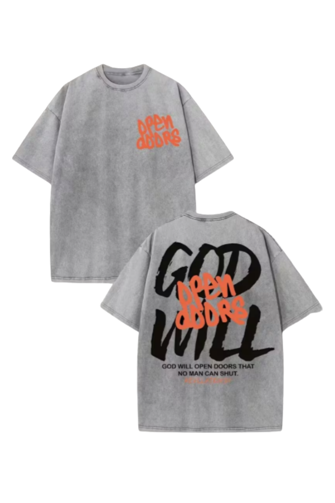 Oversized Washed Grey T-Shirt