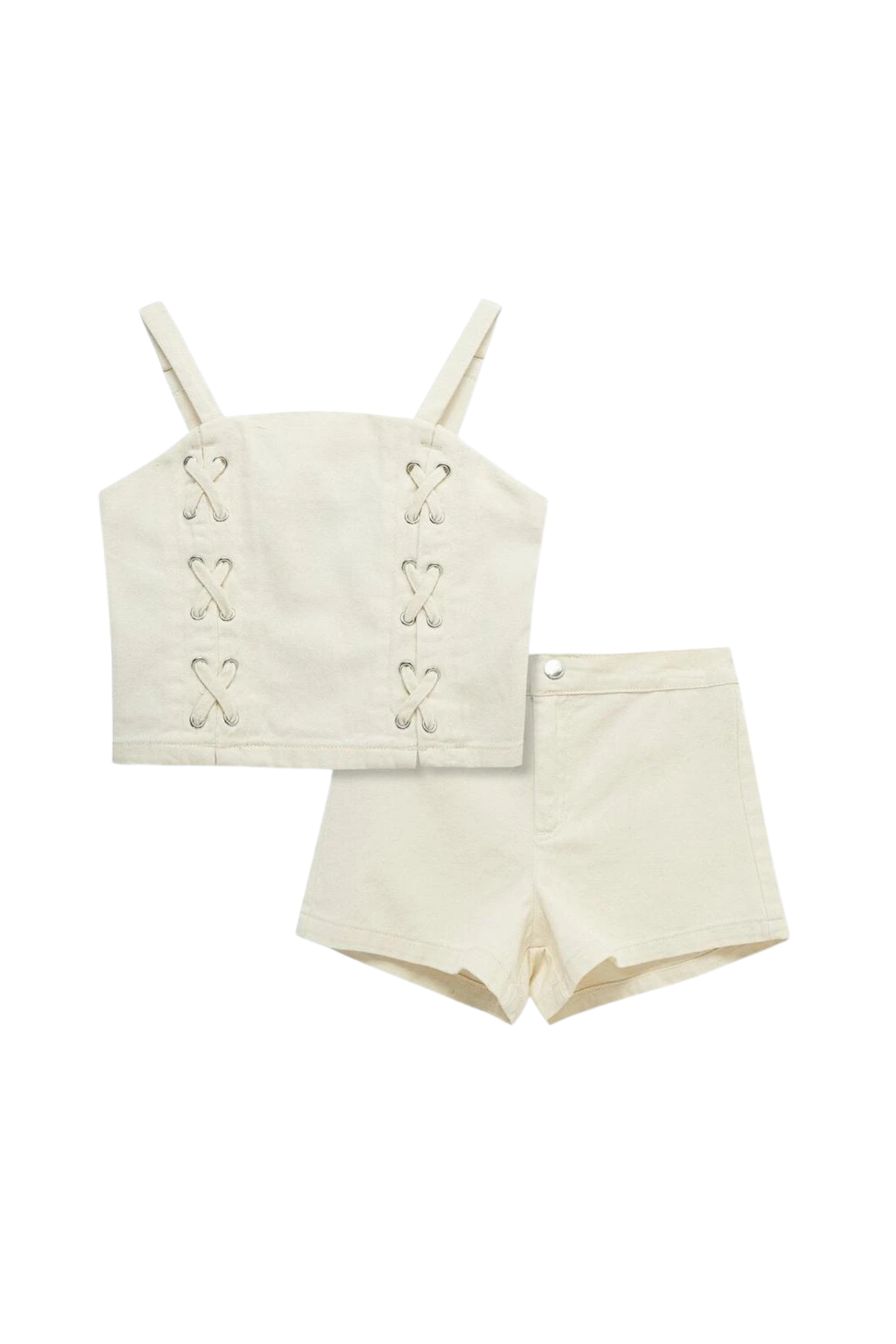 Off White Short Set