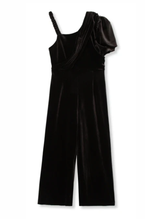 Asymetrical Black Jumpsuit