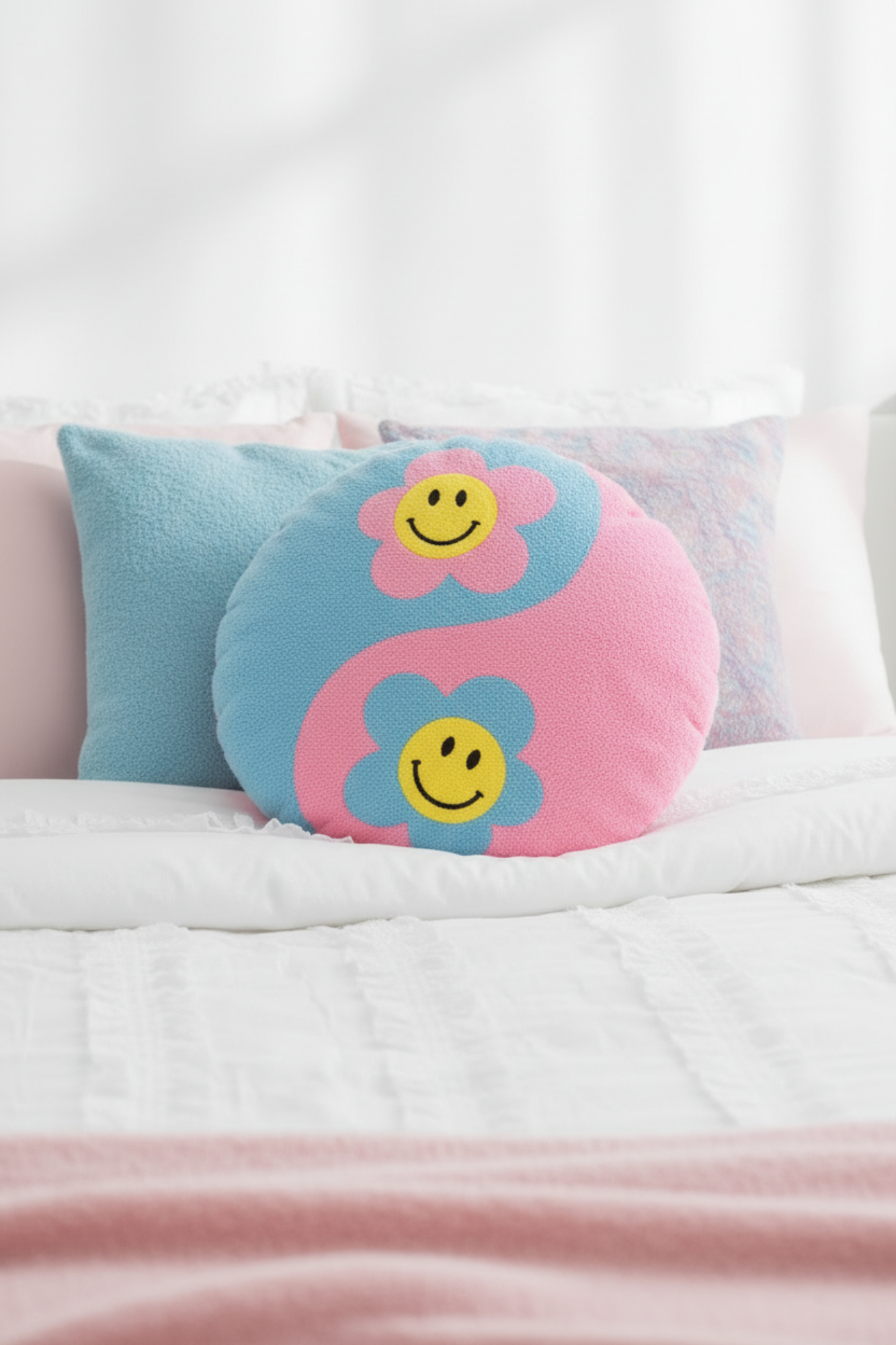 Yin Yang Daisy Chenille Plush