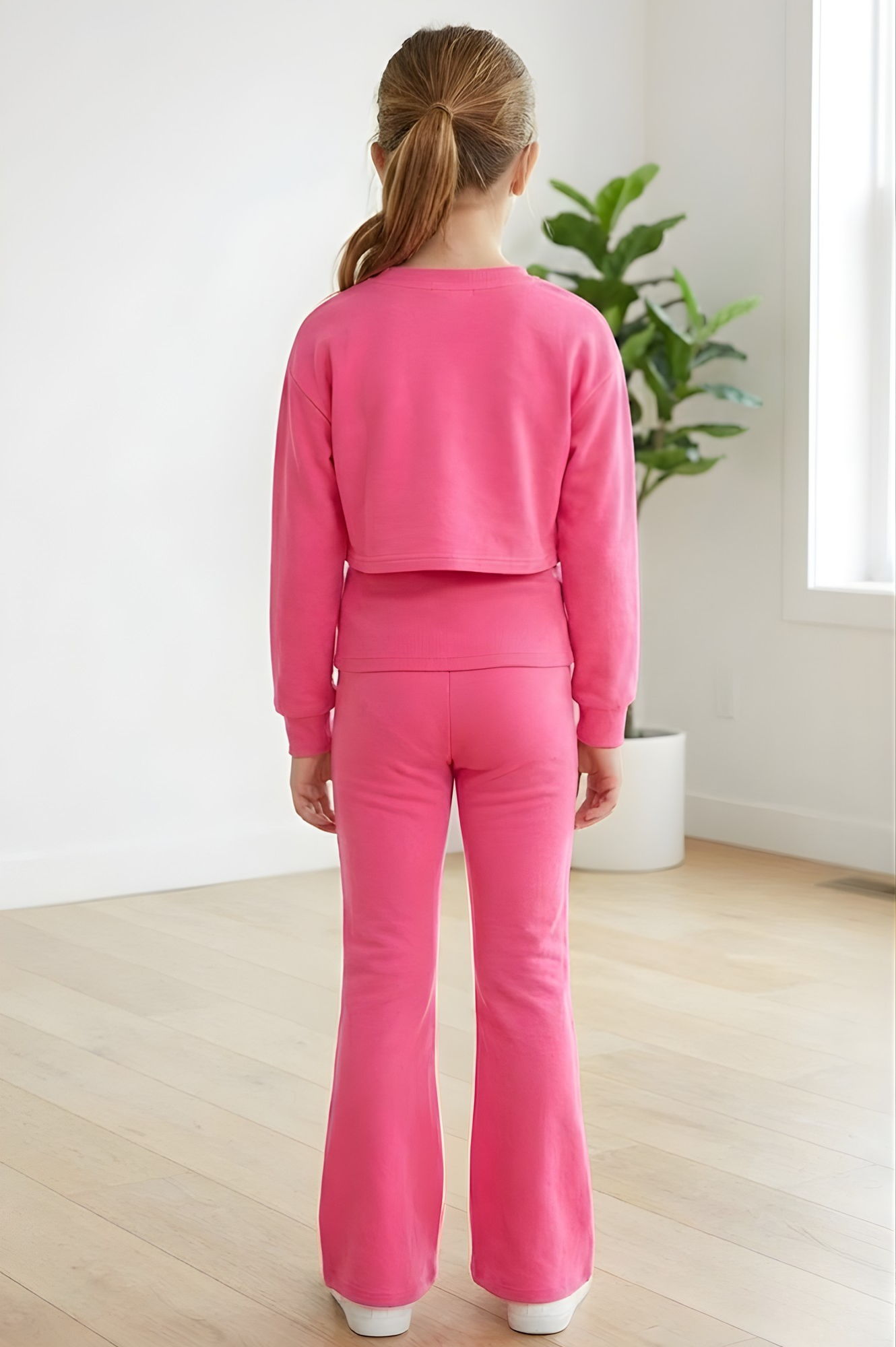 Pullover 3pcs Pant Dark Pink Set
