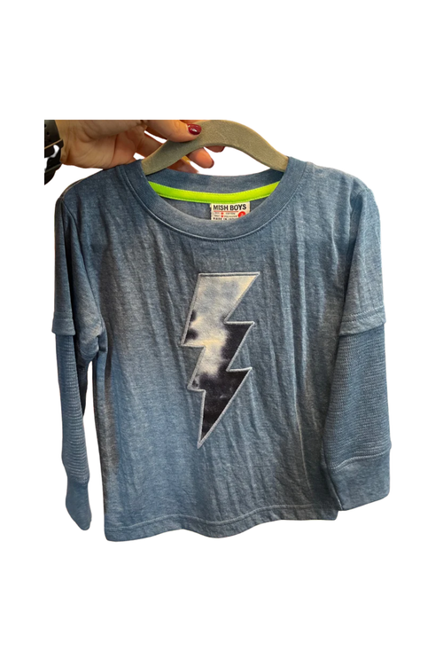 Blue Bolt Long Sleeve T-Shirt