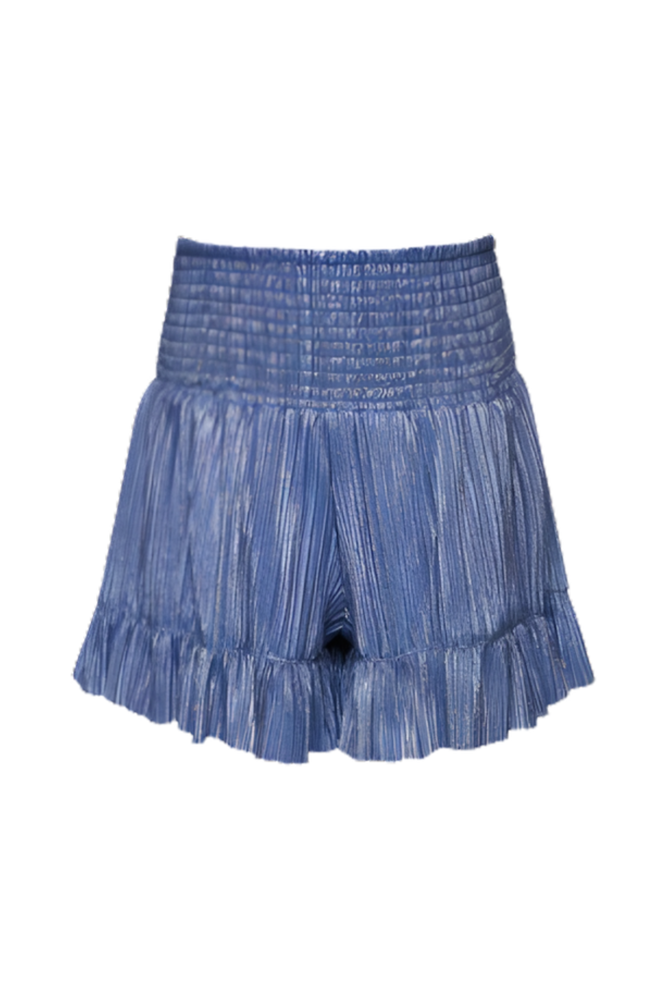 Smocked Sparkle Shorts w/ Ruffle Hem