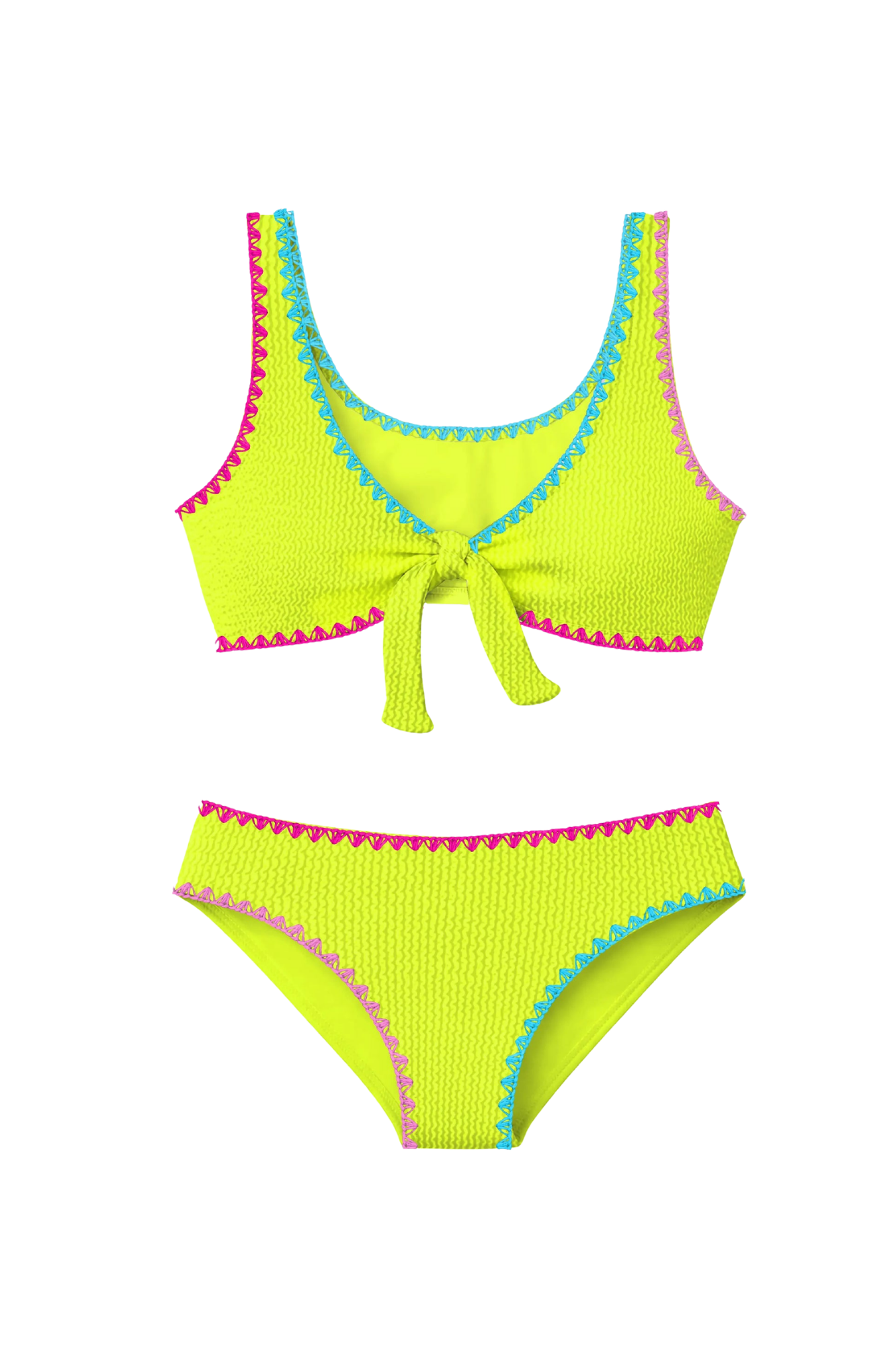 Lima Izy Crinkle Tie Bikini with Embroidered Trim