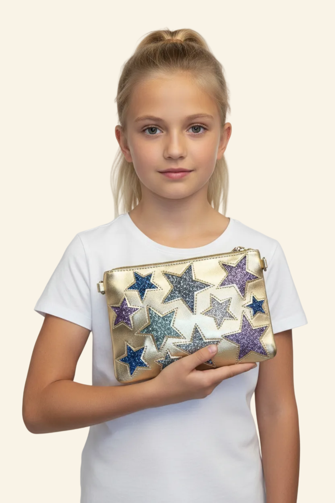 Gold Crystal Galaxy Bag Clutch