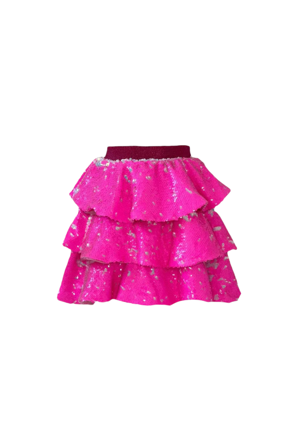Hot Pink 3 Tier Sparkle Skirt