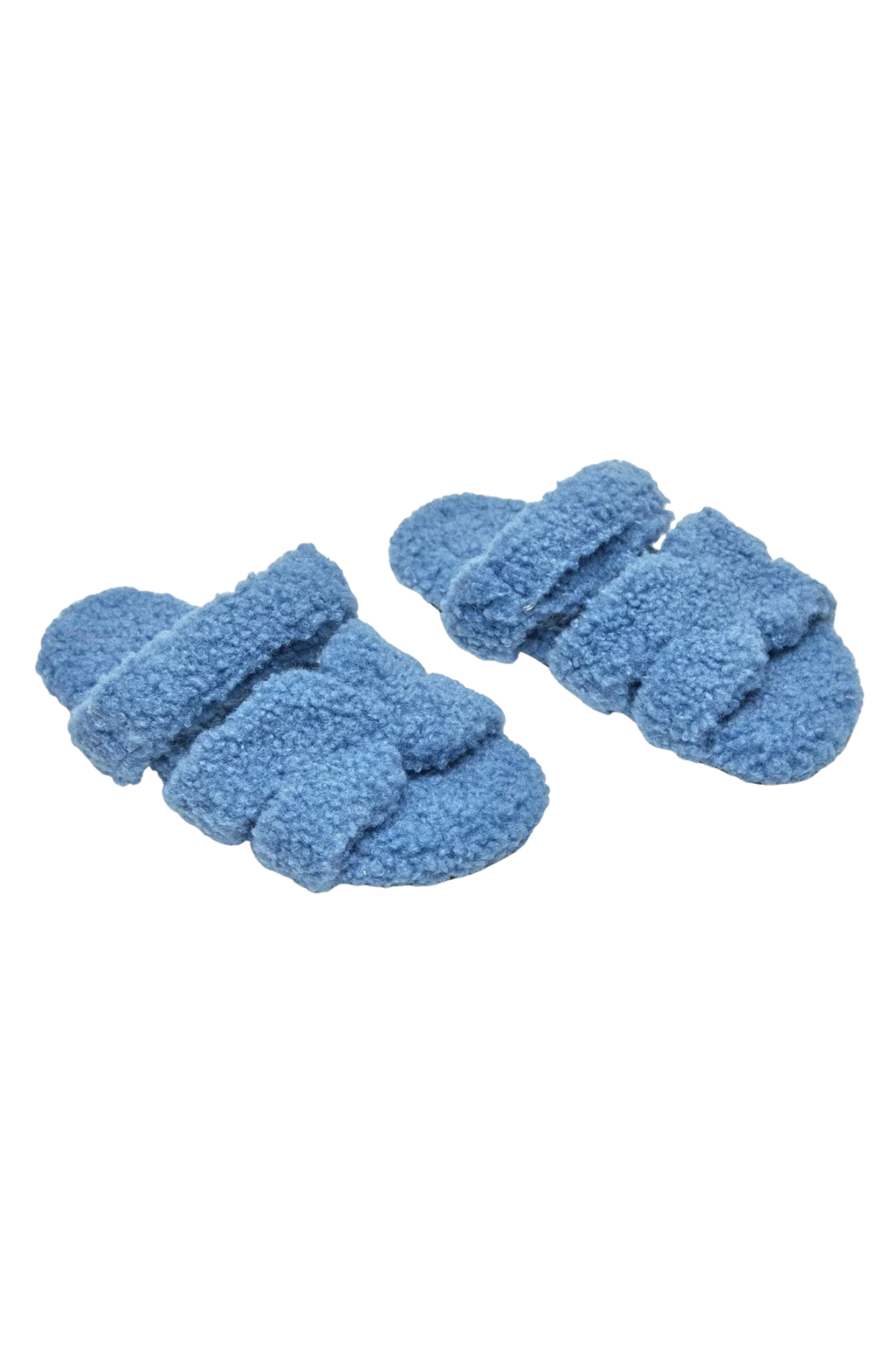 Blue Monaco Fluffy H Sandals