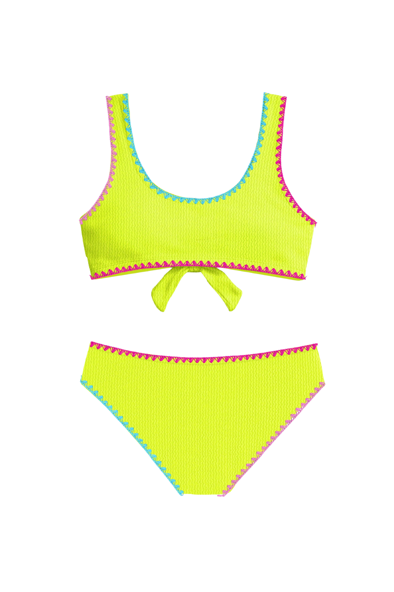 Lima Izy Crinkle Tie Bikini with Embroidered Trim