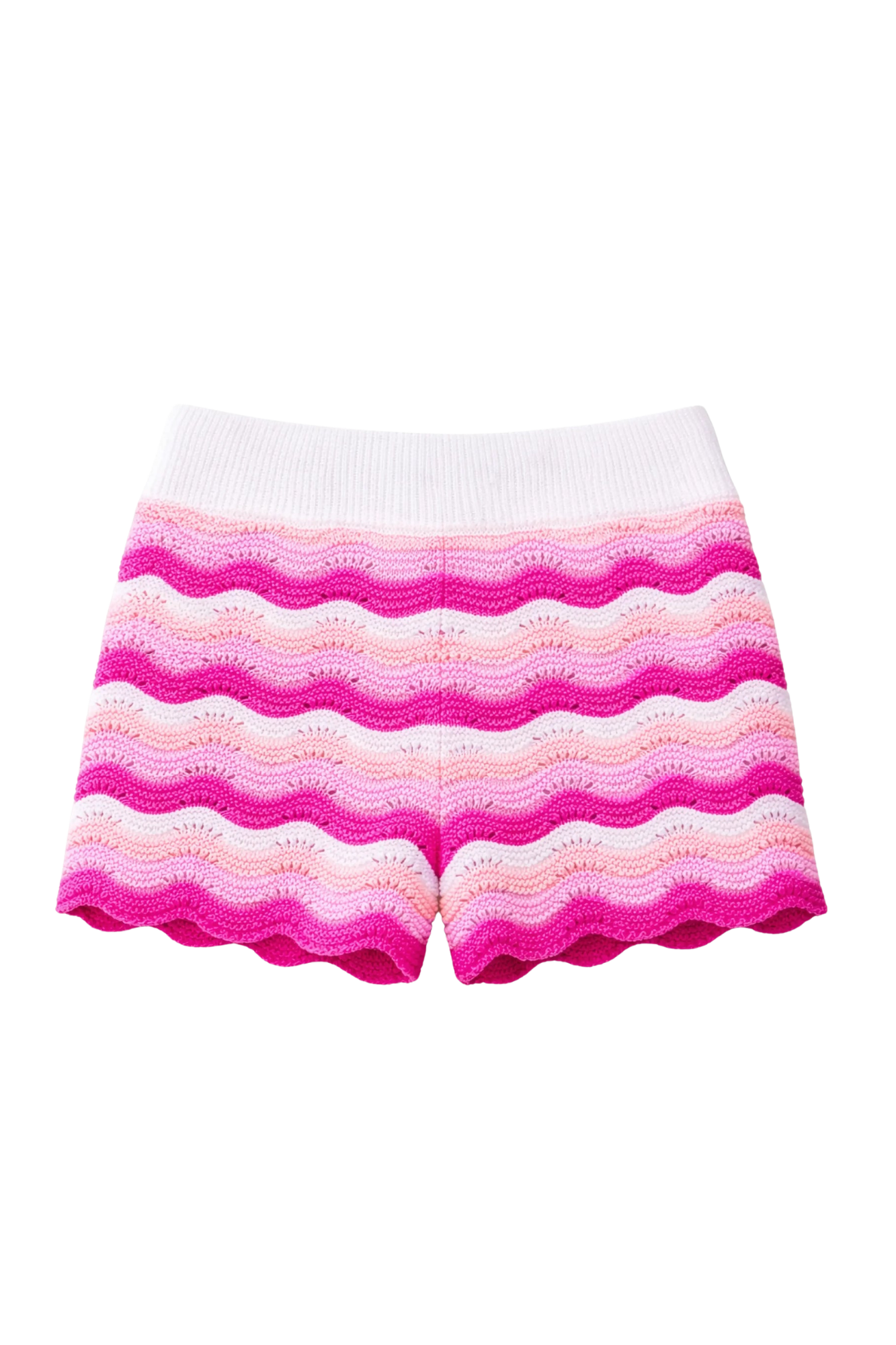 Fuchsia Eliora Crochet Knit Short