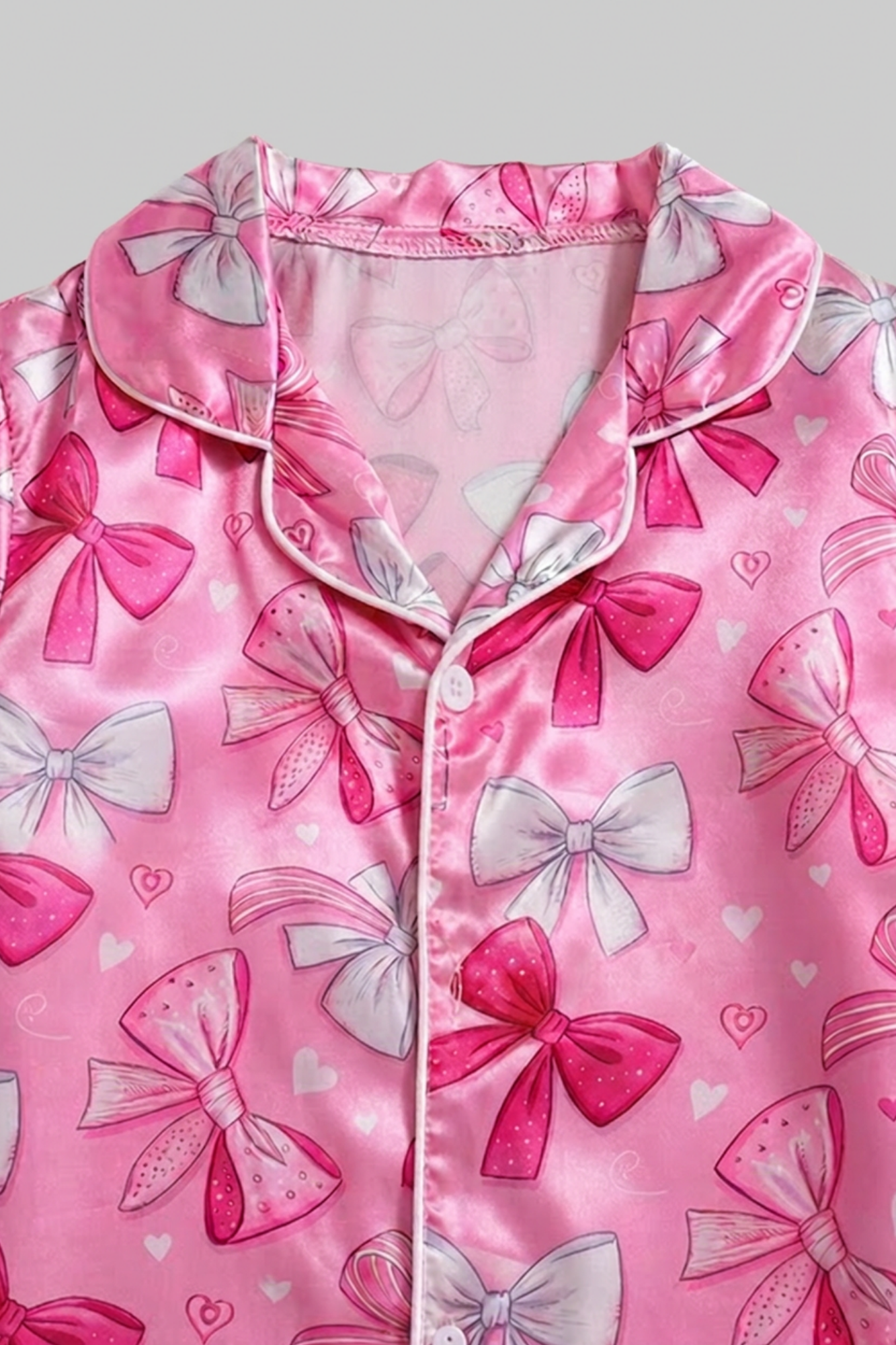 Pink Pajamas with Bows