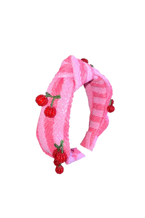 Cherry Charm Knot Headband