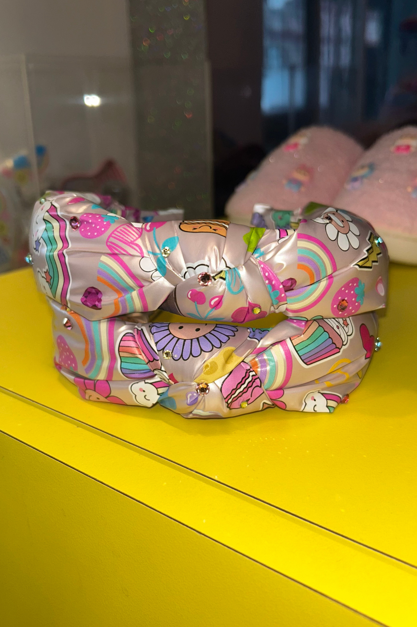 Fun Emojis Print Knot Headband