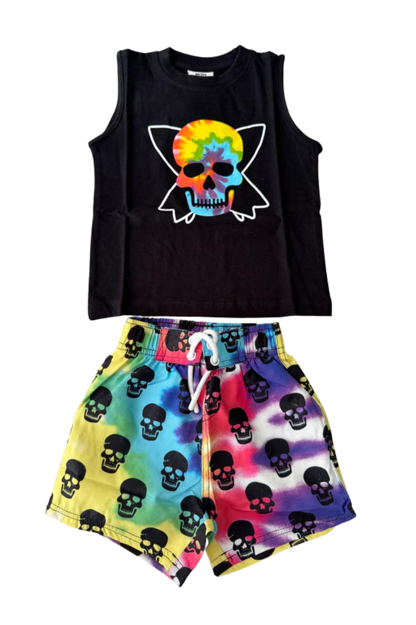 Shorts Tie Dye skull