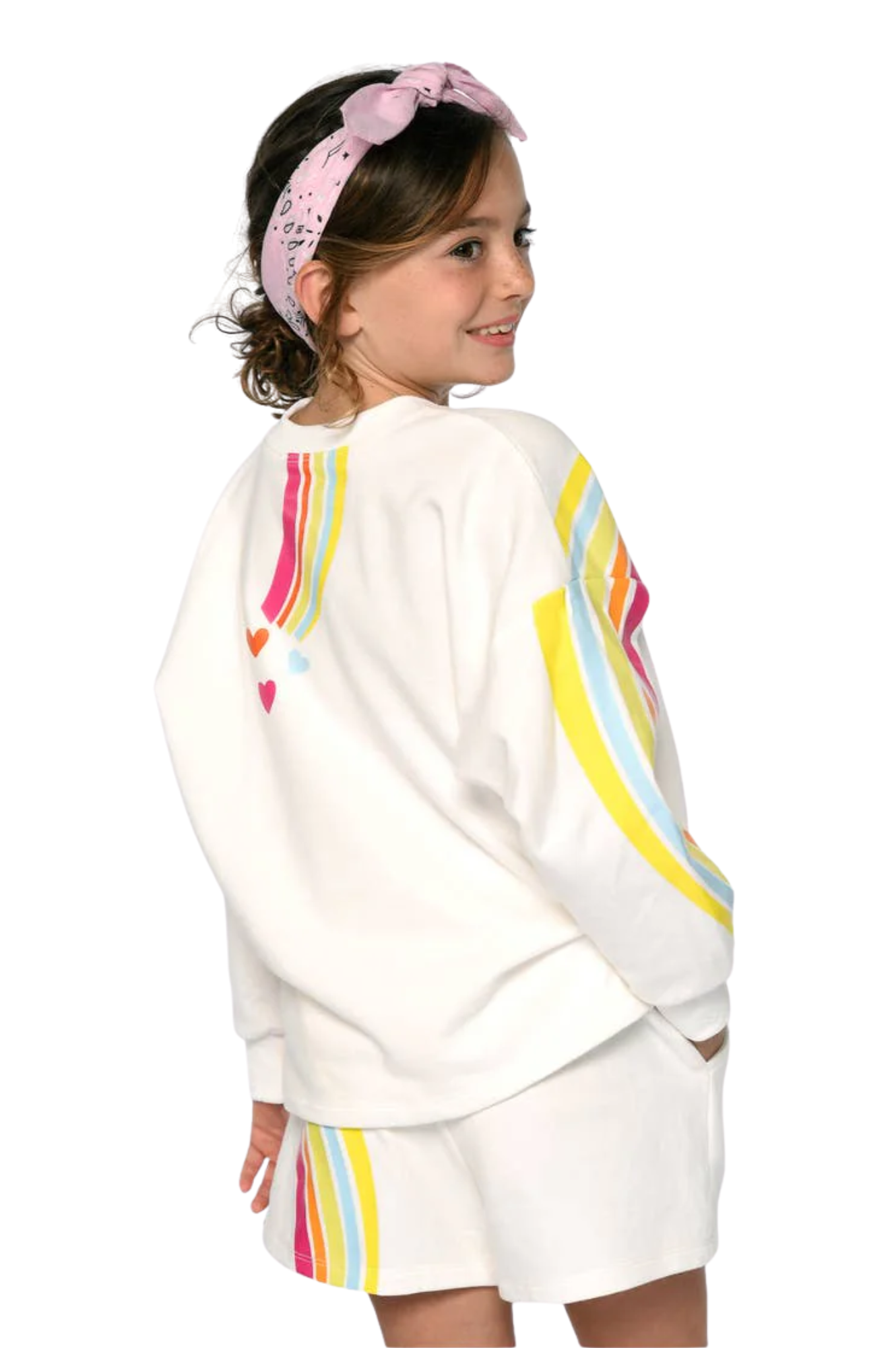 Rainbow Print Shorts