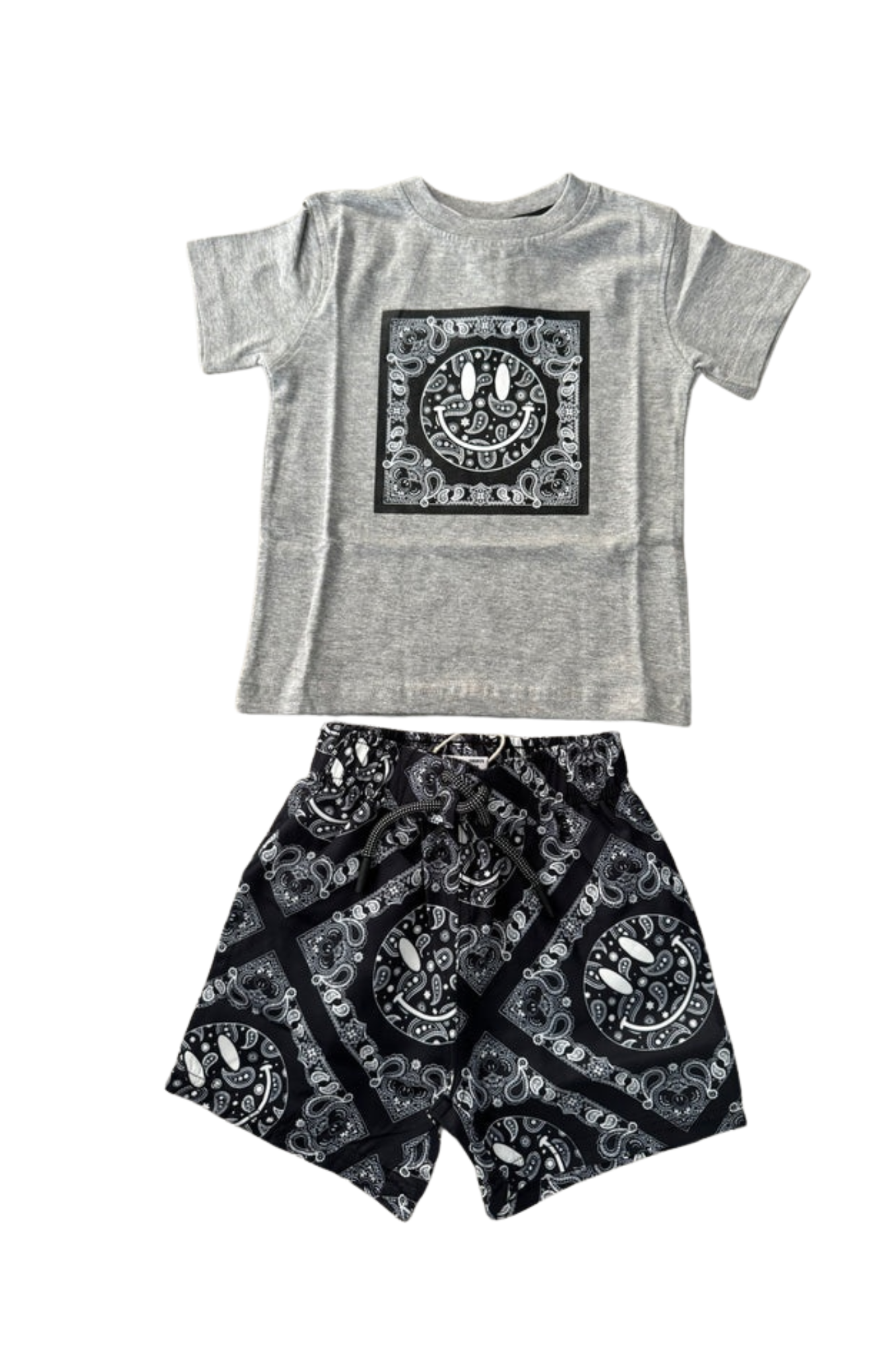 Bandana Board Shorts Black