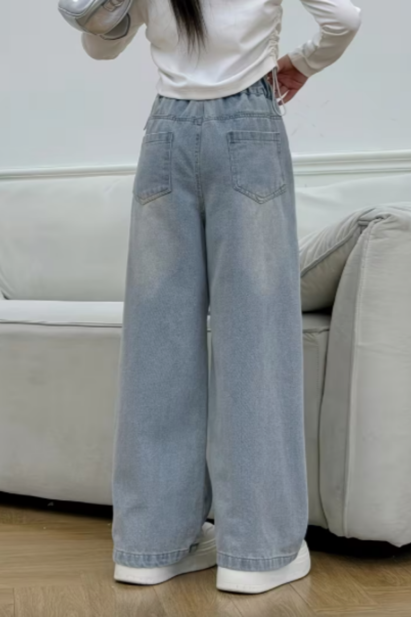 Light Jeans with Mushrooms