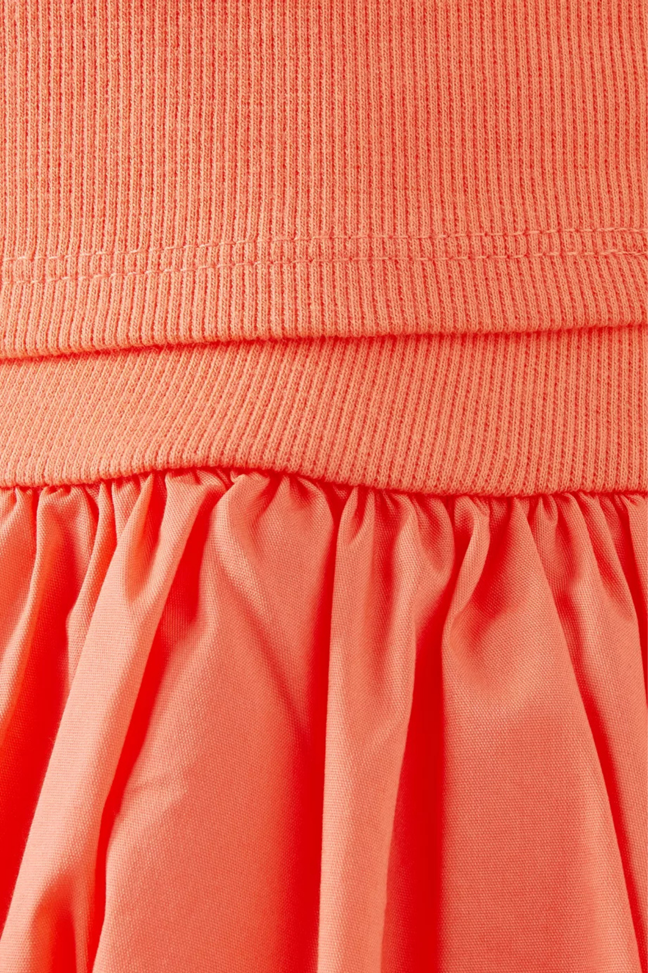 Orange Top & Bubble Skirt Set