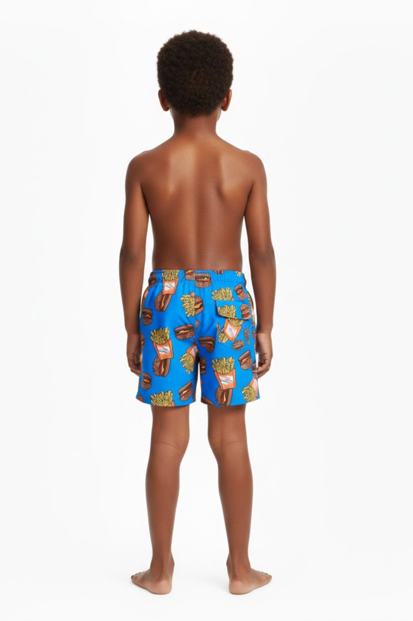 Mid Lenght Swim Trunks Burgers & Fries