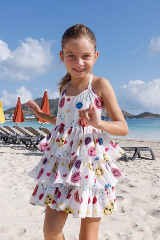 Happy Rainbow Smiley Dress