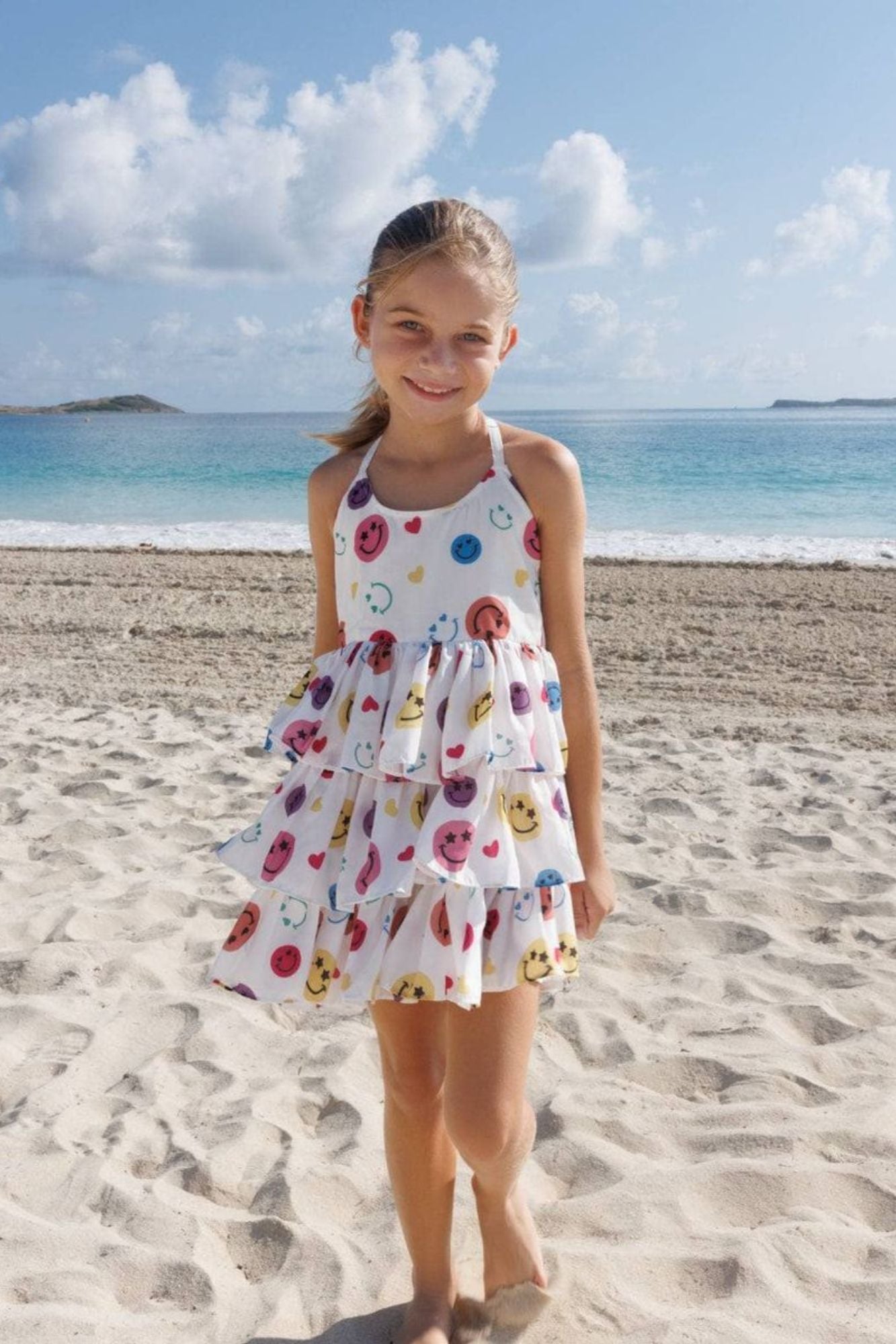 Happy Rainbow Smiley Dress