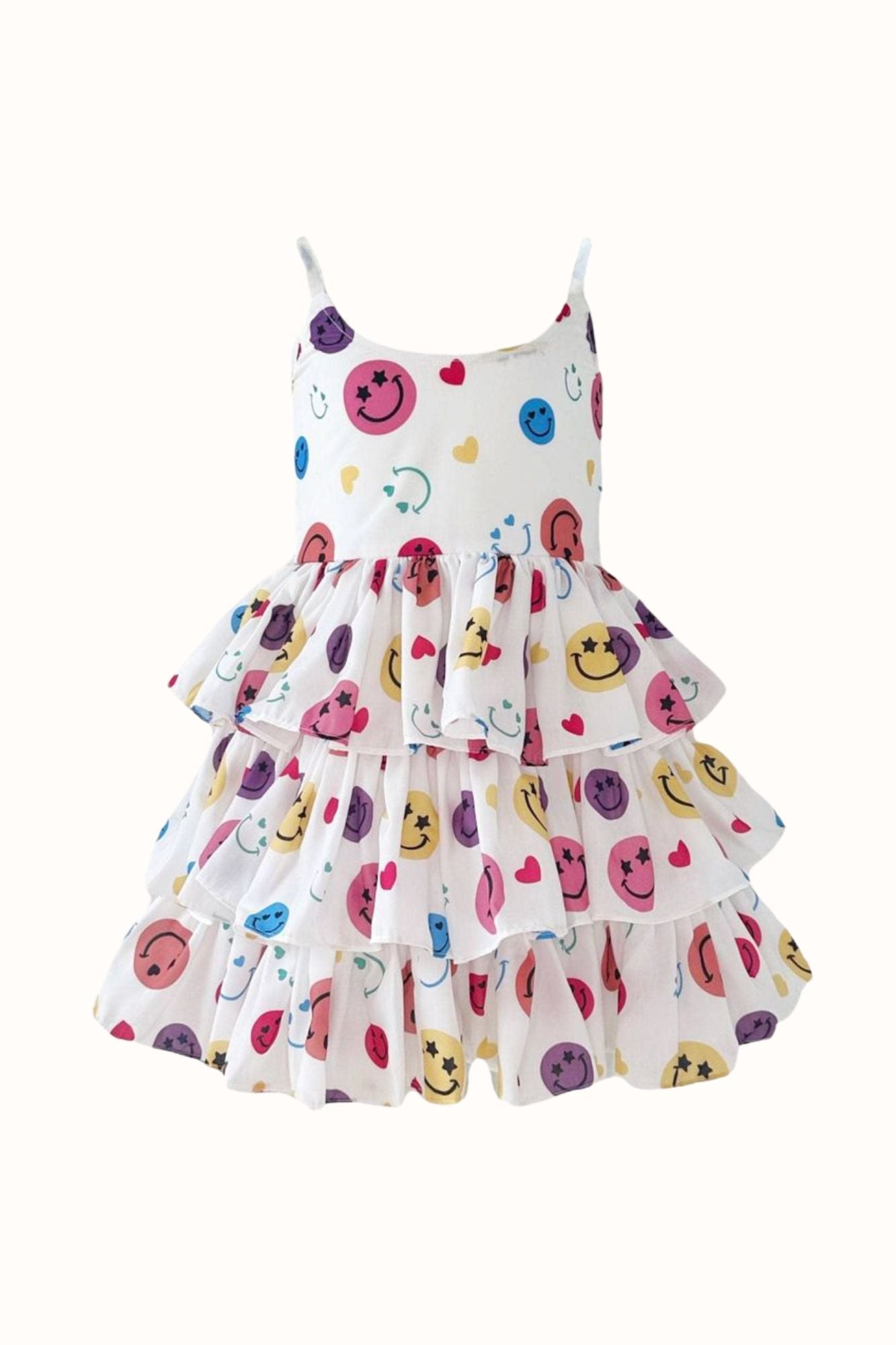 Happy Rainbow Smiley Dress