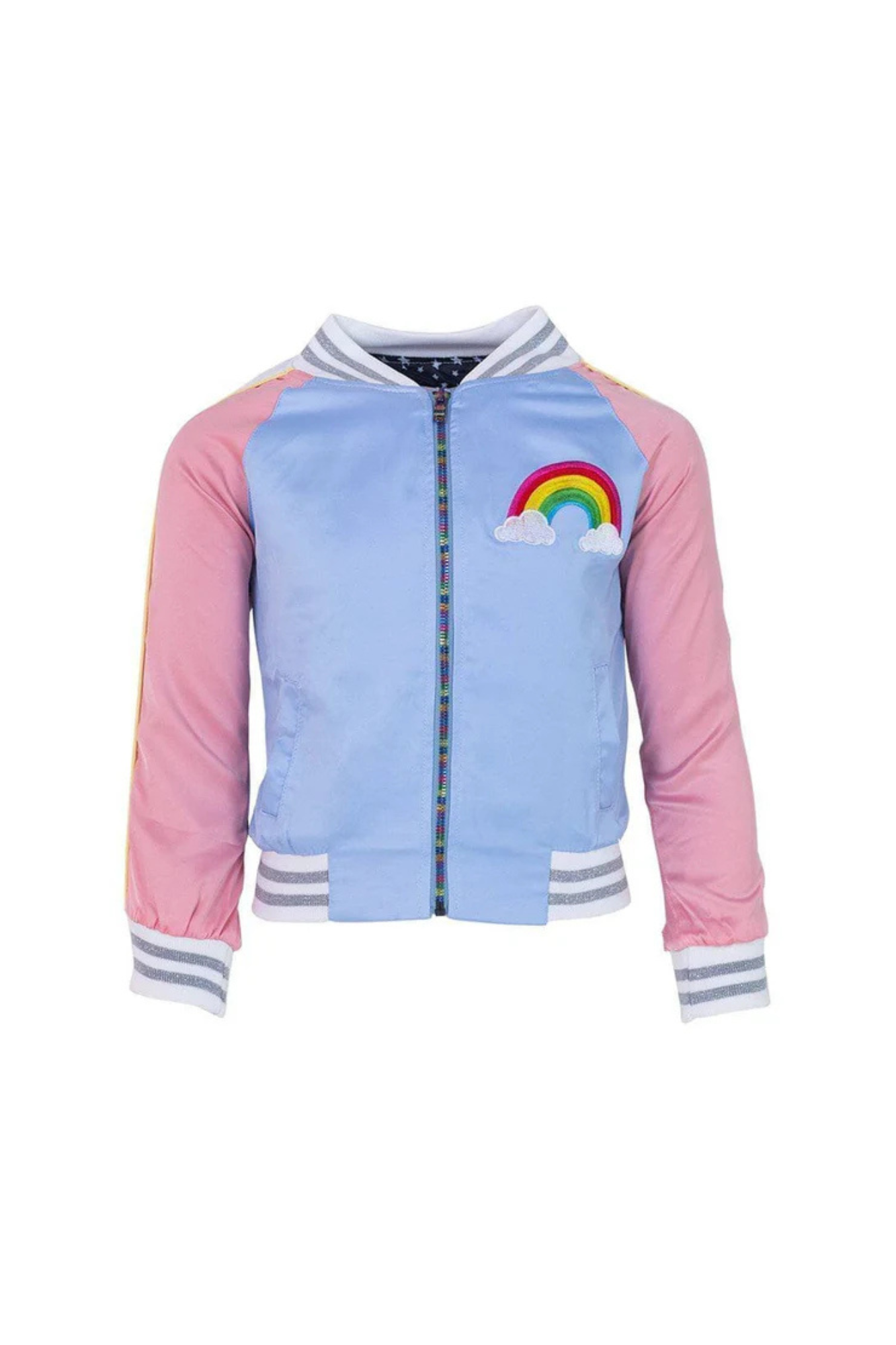Sky Unicorn Satin Bomber