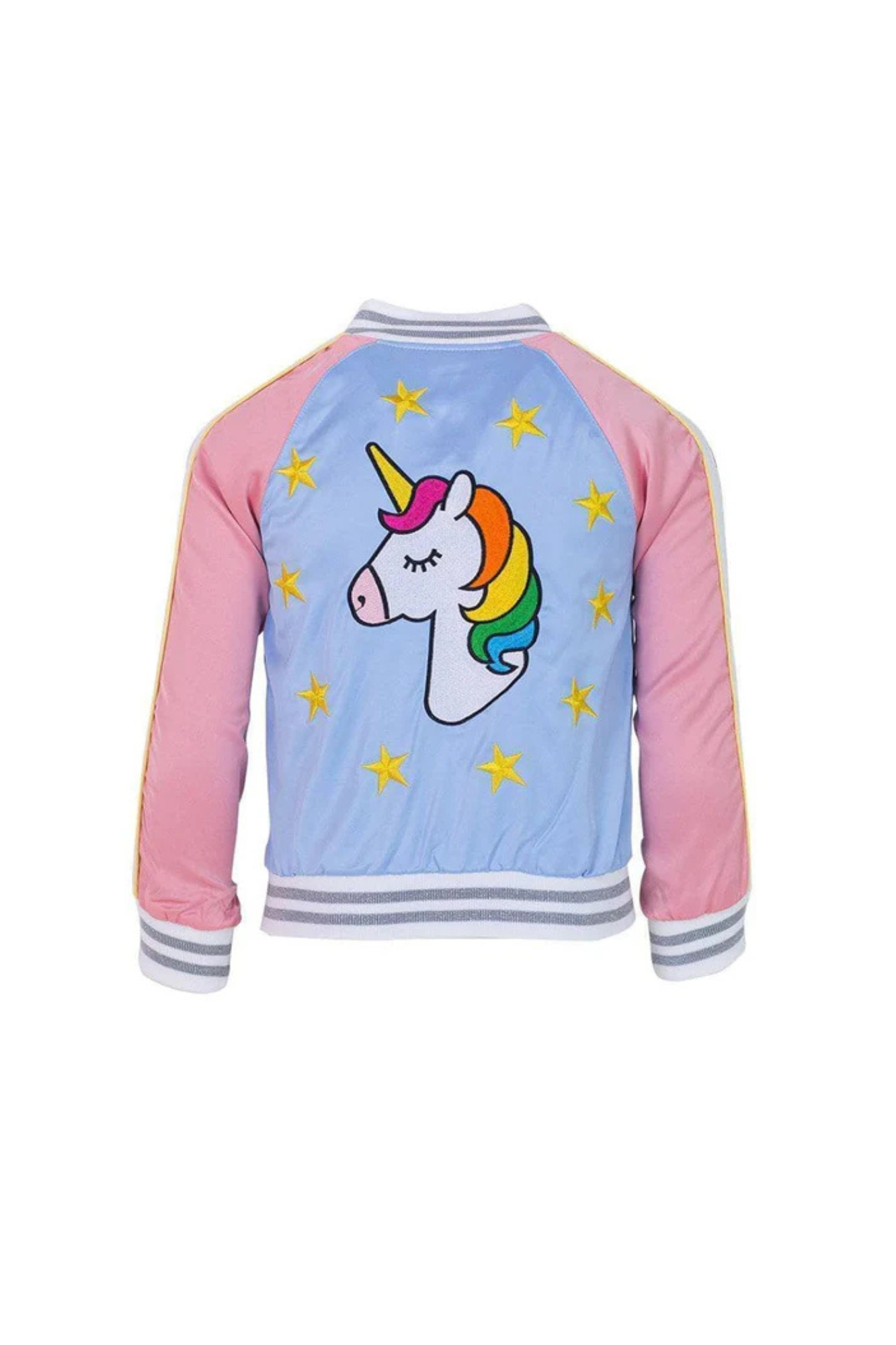 Sky Unicorn Satin Bomber