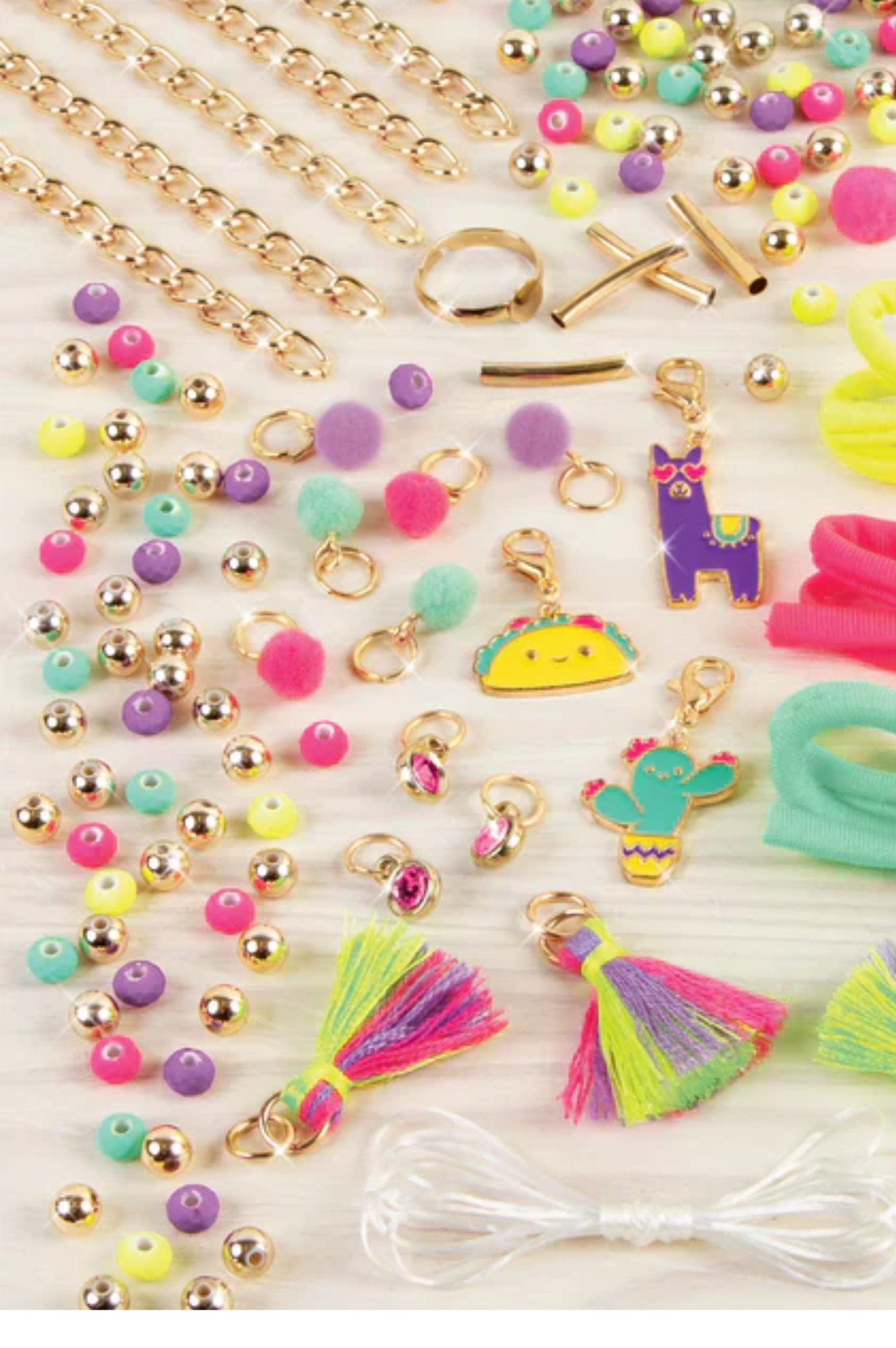 Neo-Brite Chains & Charms Bracelet