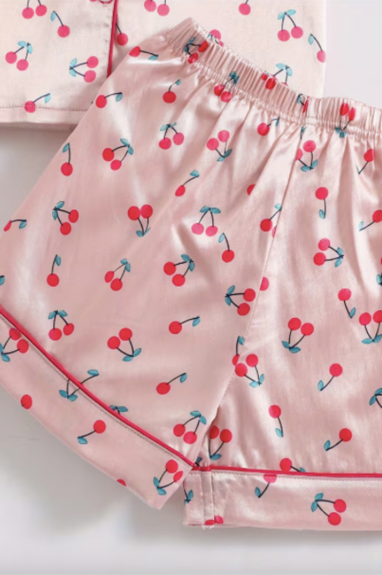 Light Pink Cherry Pajamas