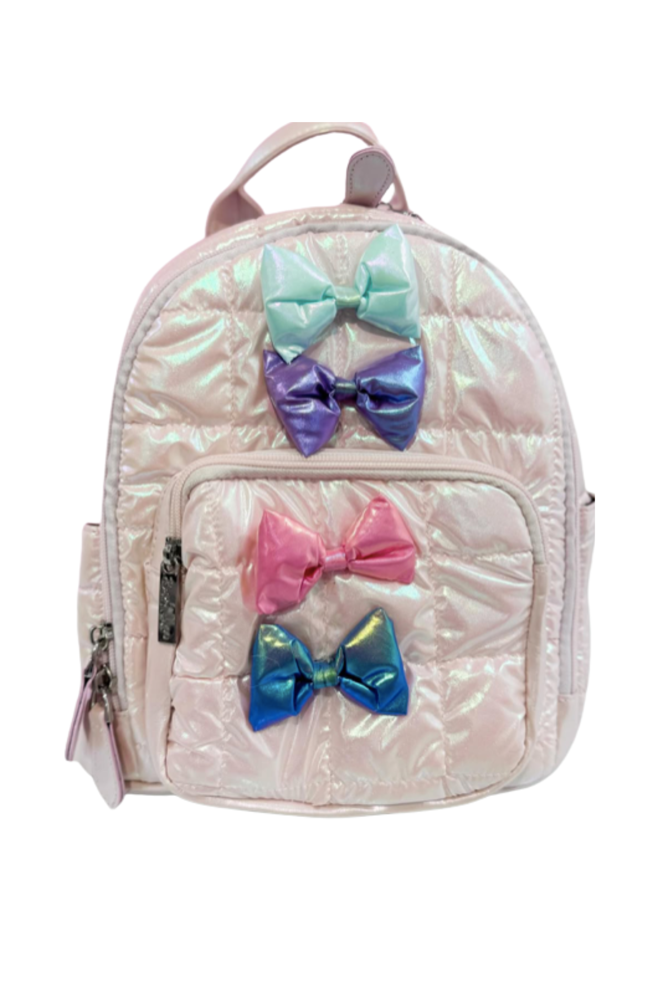 Pink Puffy Bow Mini Backpack