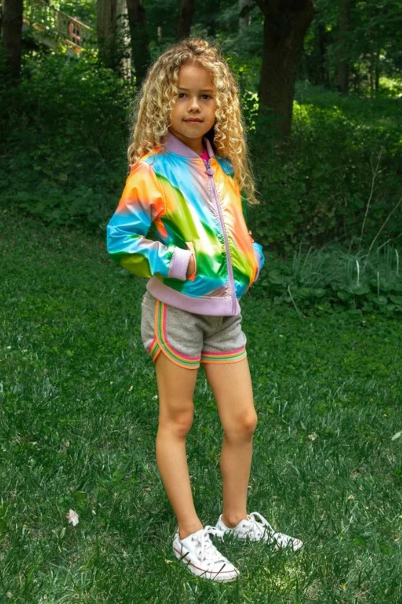 Nikki Bomber Jacket Multi Shine