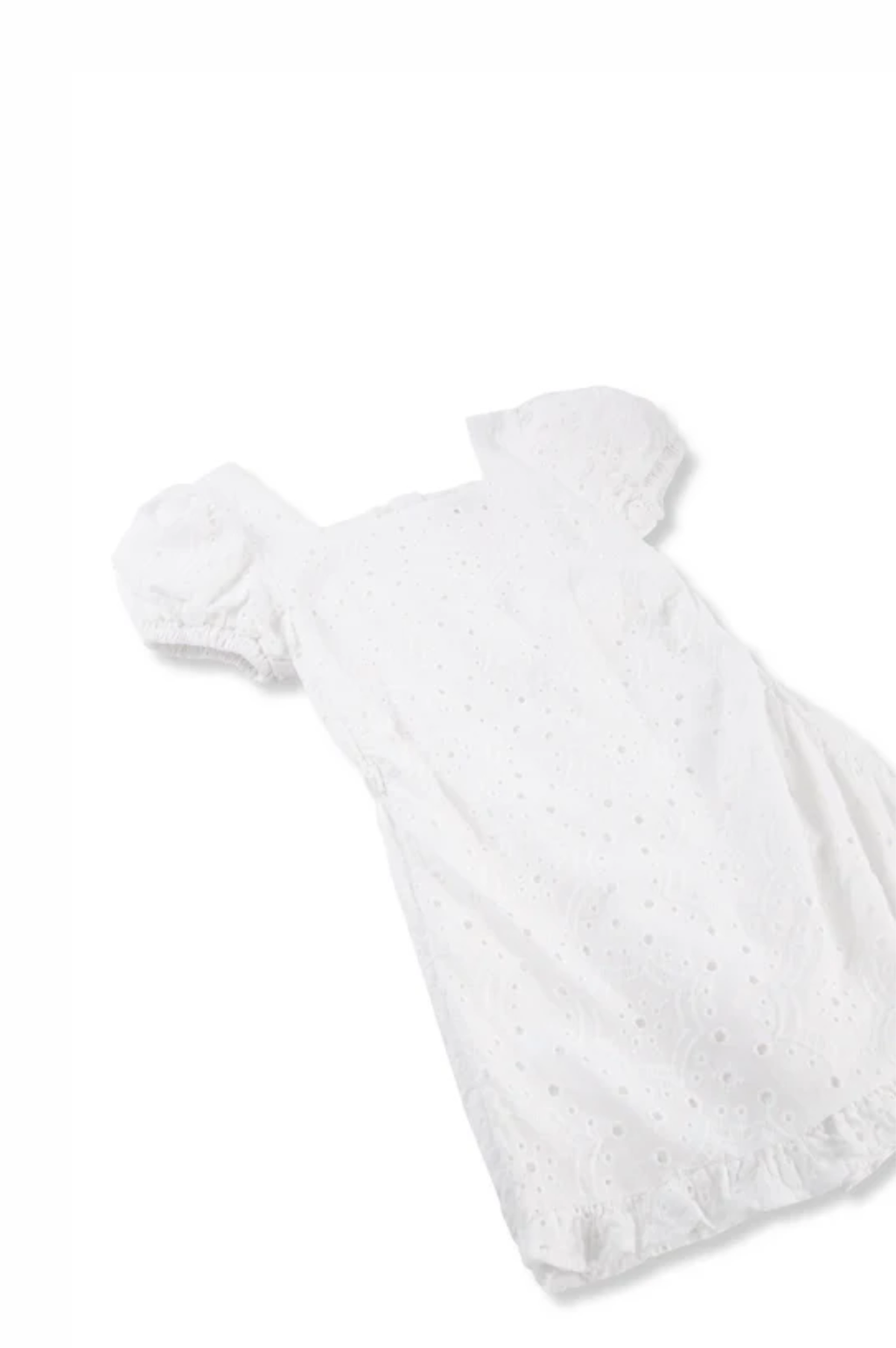 Allover Eyelet Romper White