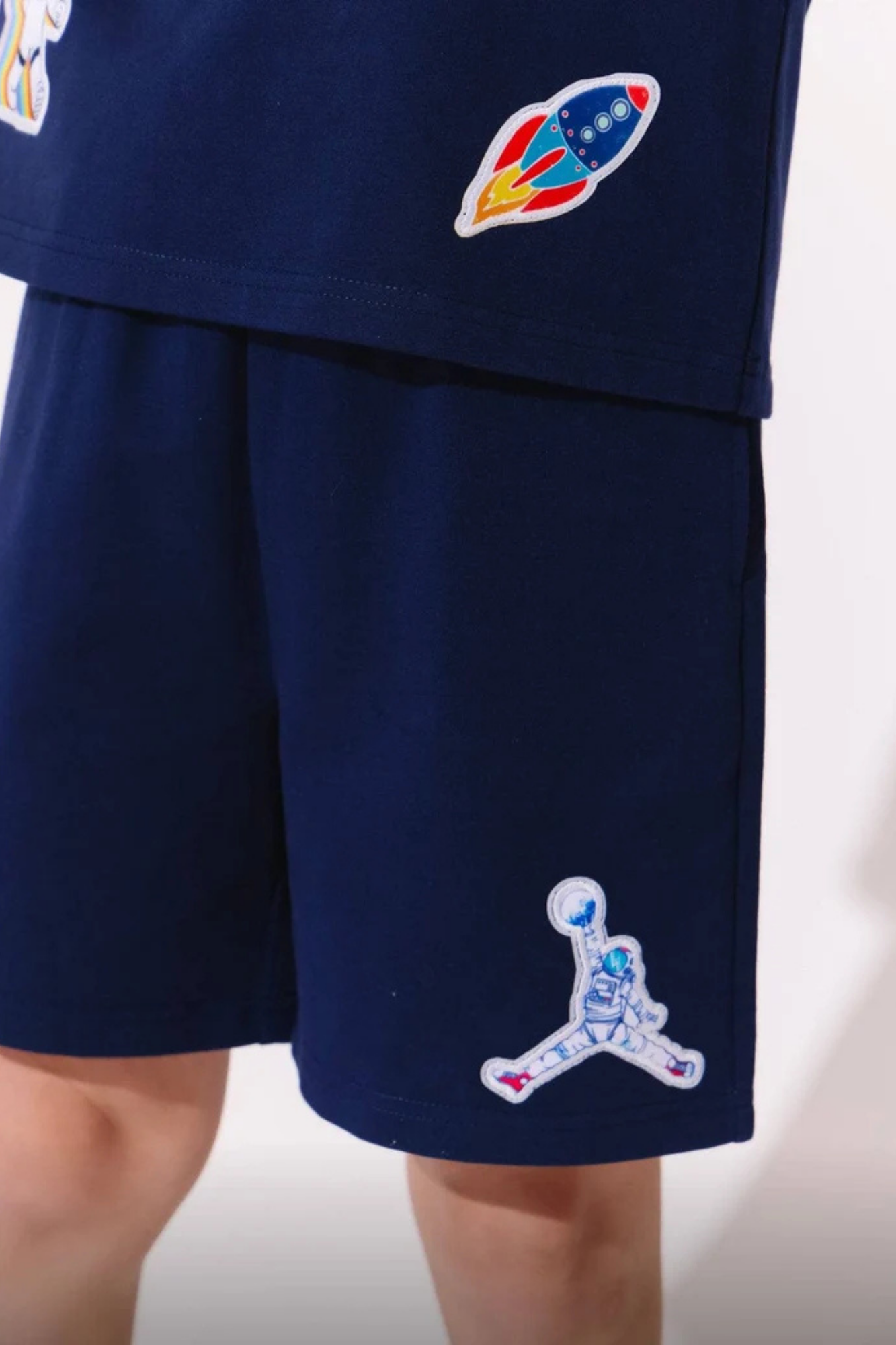 Navy Space Boys Short Set