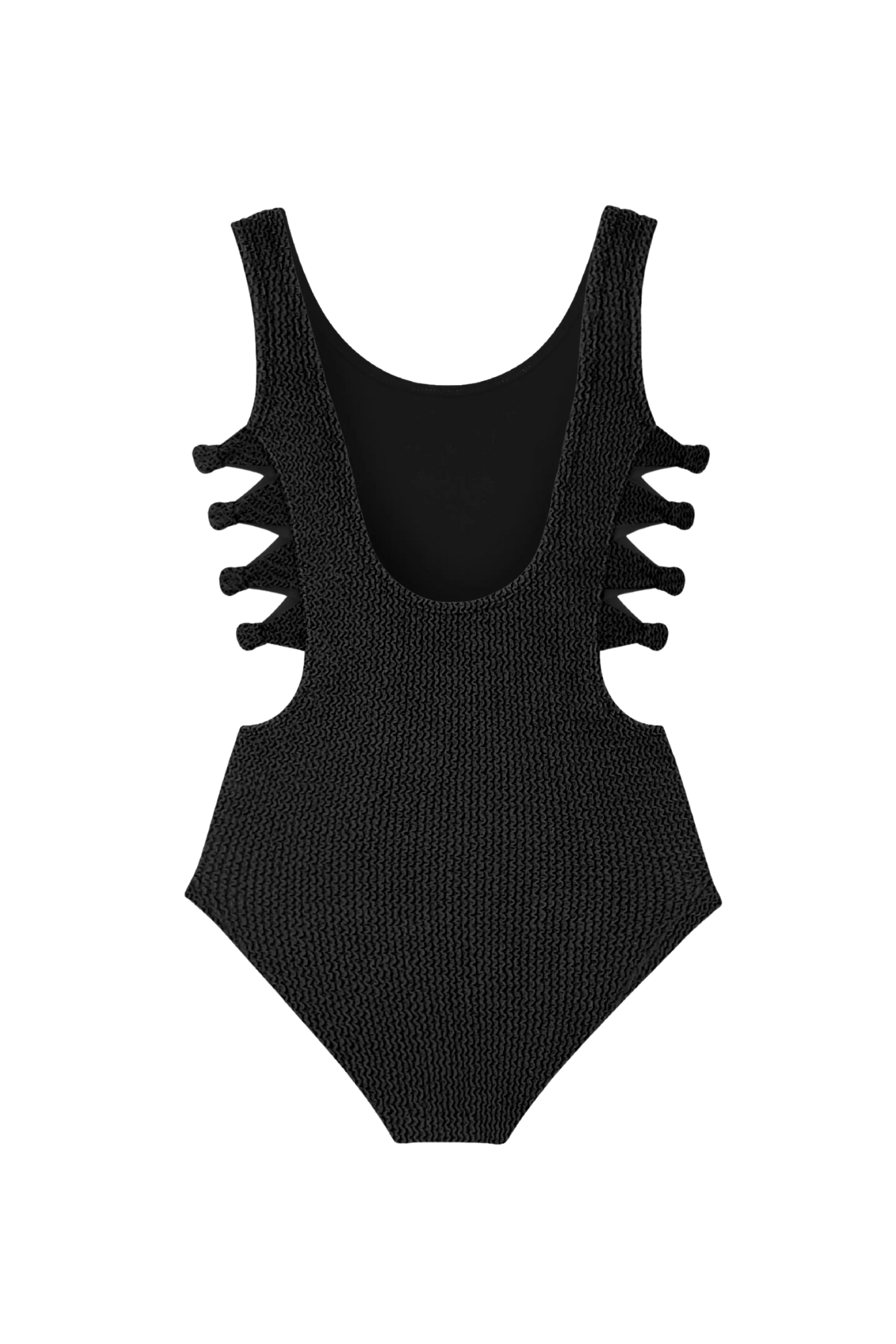 Black Layla Crinkle One Piece Swimsuit