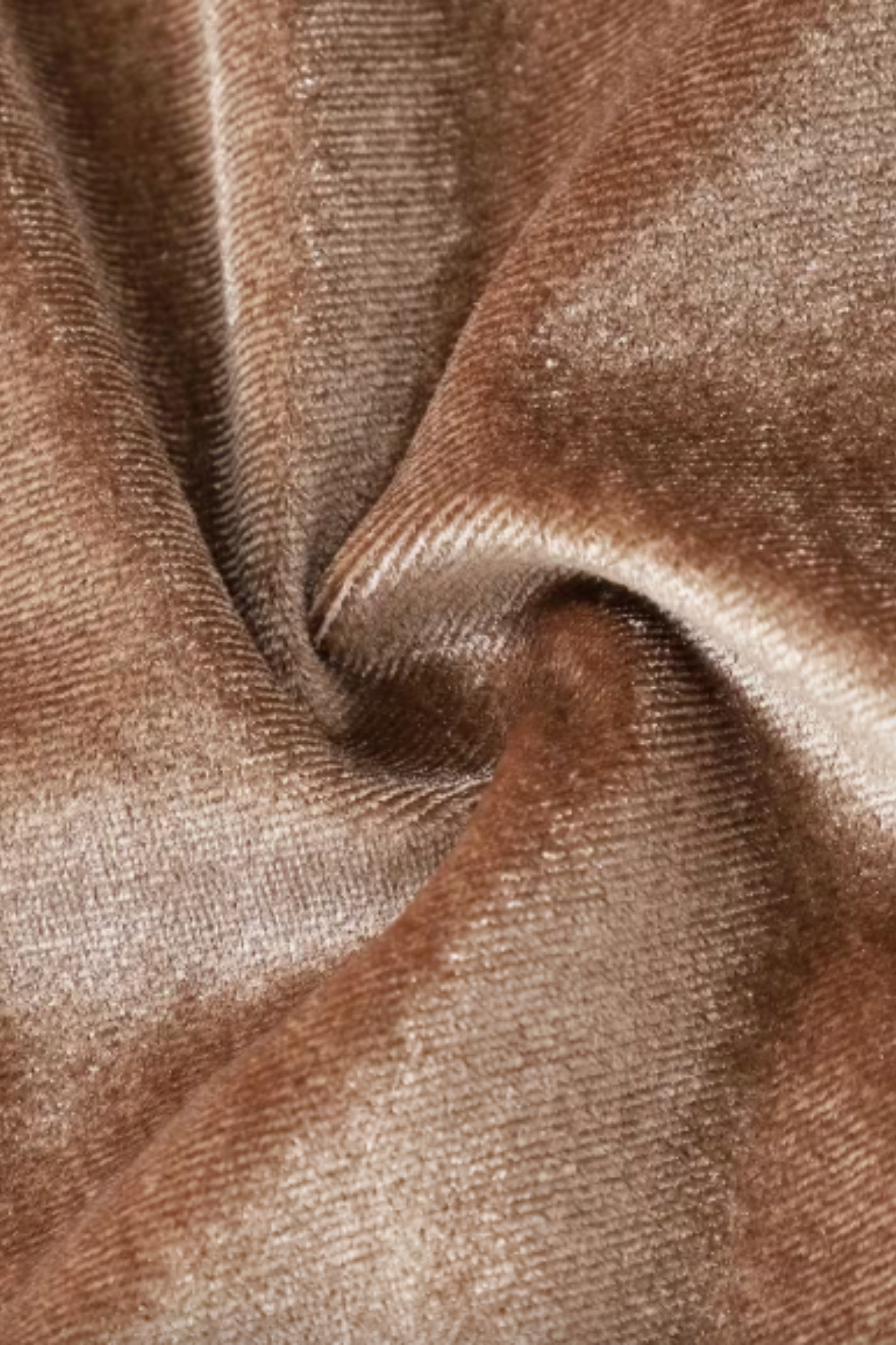 Khaki Velvet Wide-Leg Pants