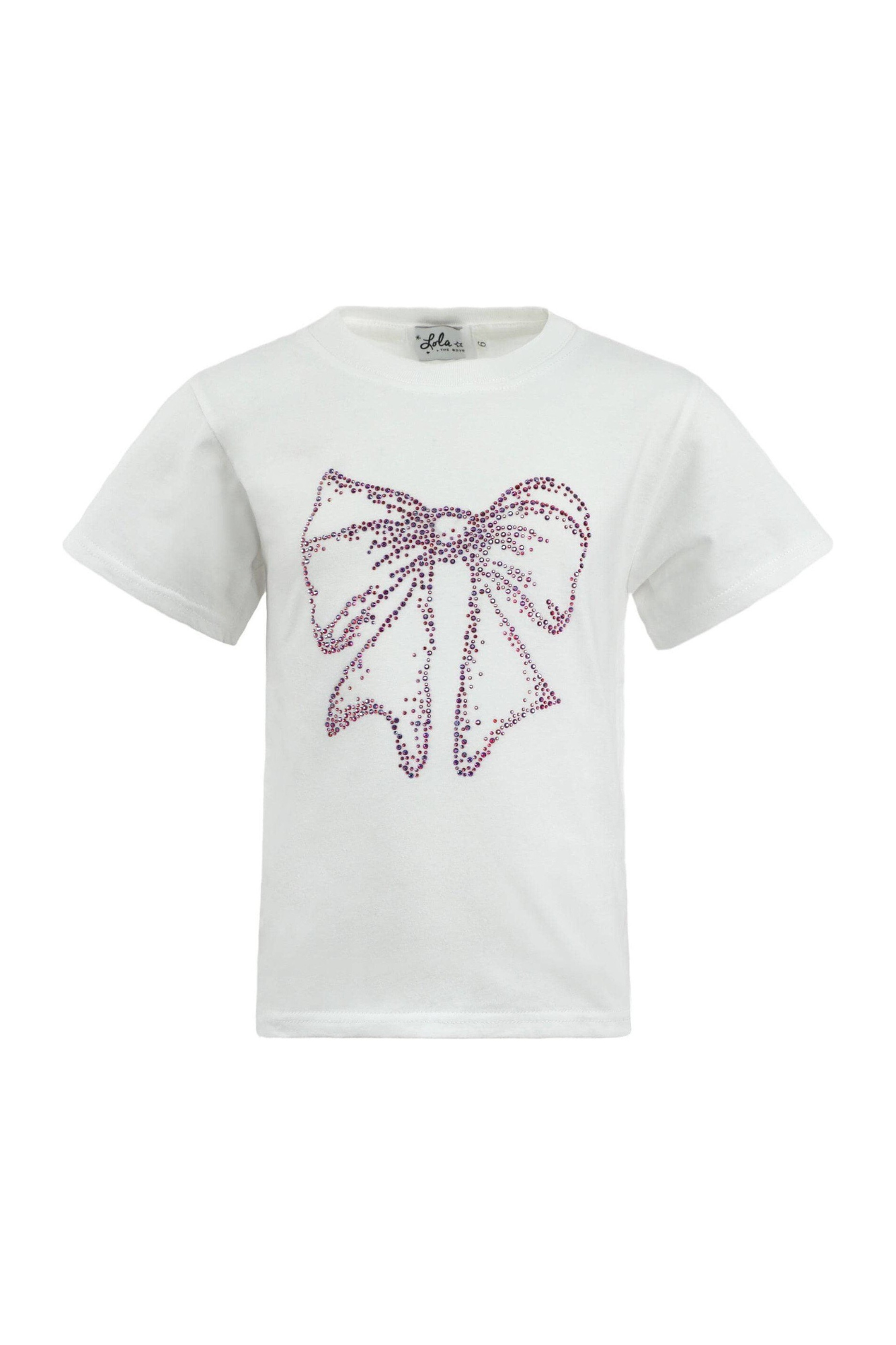 Crystal Bow White T-Shirt