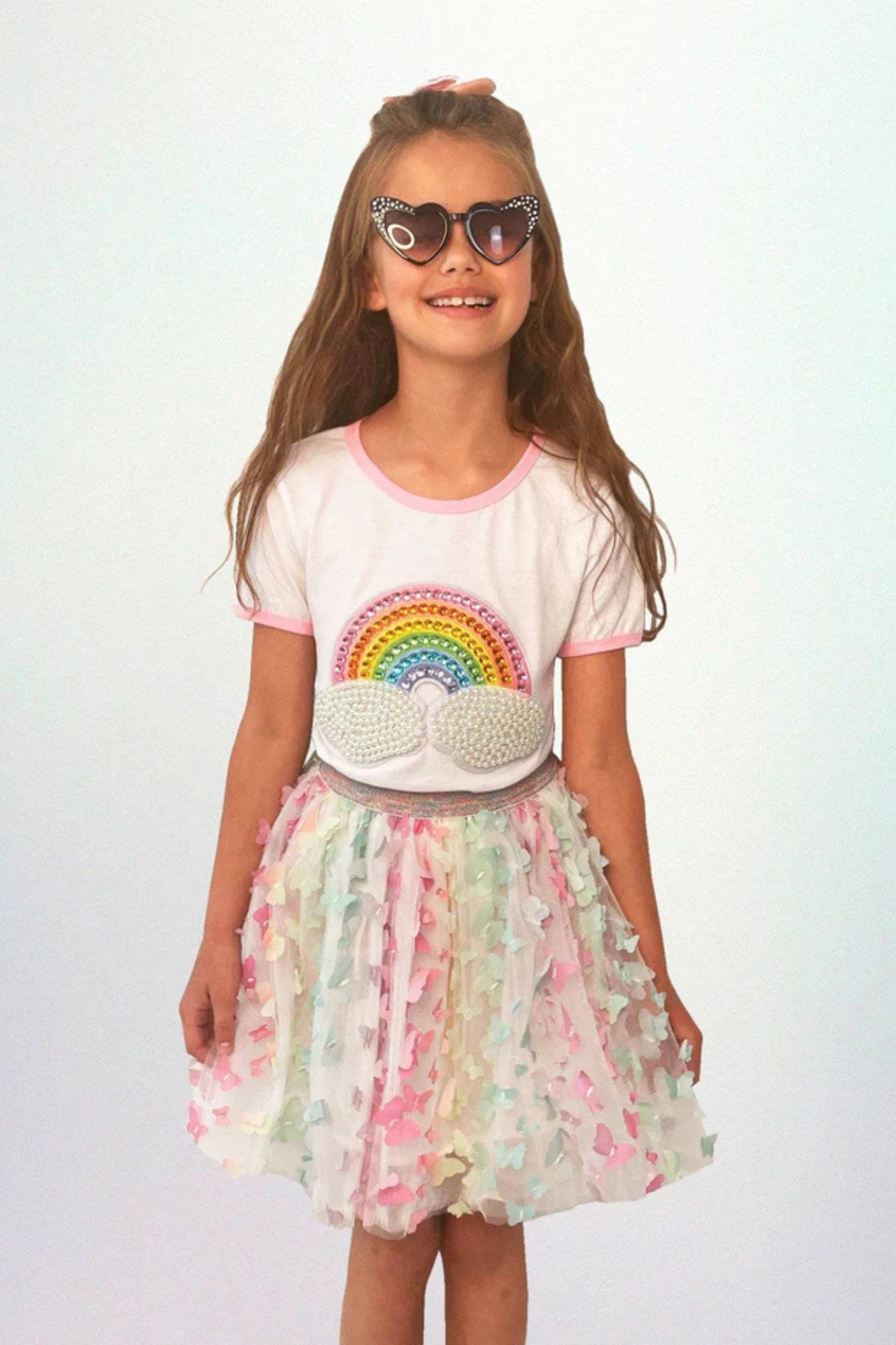 Rainbow Pearl Patch T-Shirt