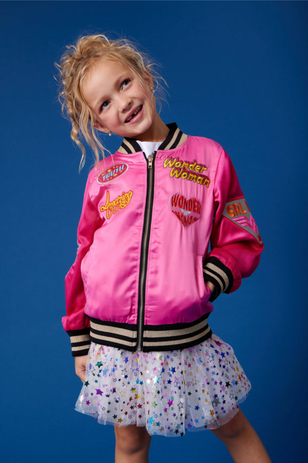 Wonder Woman™ Satin Bomber Jacket