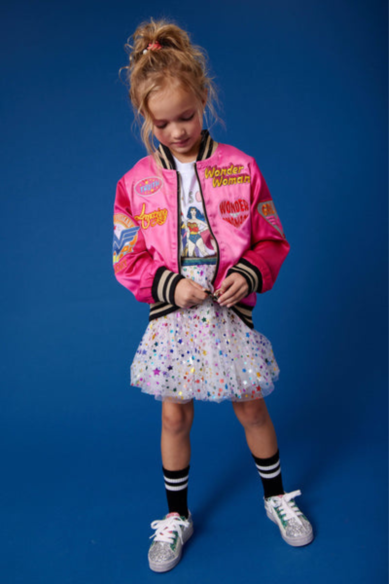 Wonder Woman™ Satin Bomber Jacket