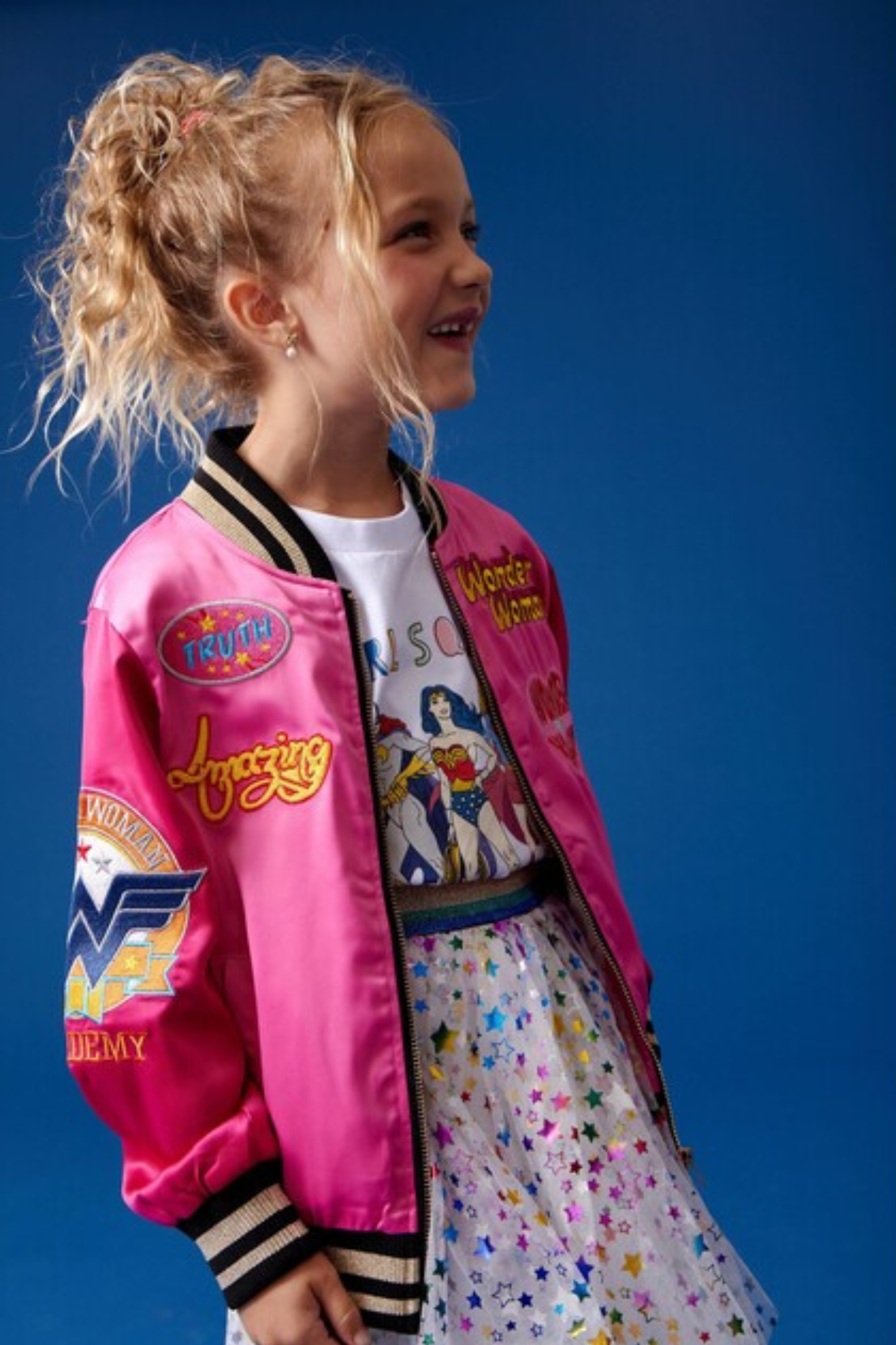 Wonder Woman™ Satin Bomber Jacket