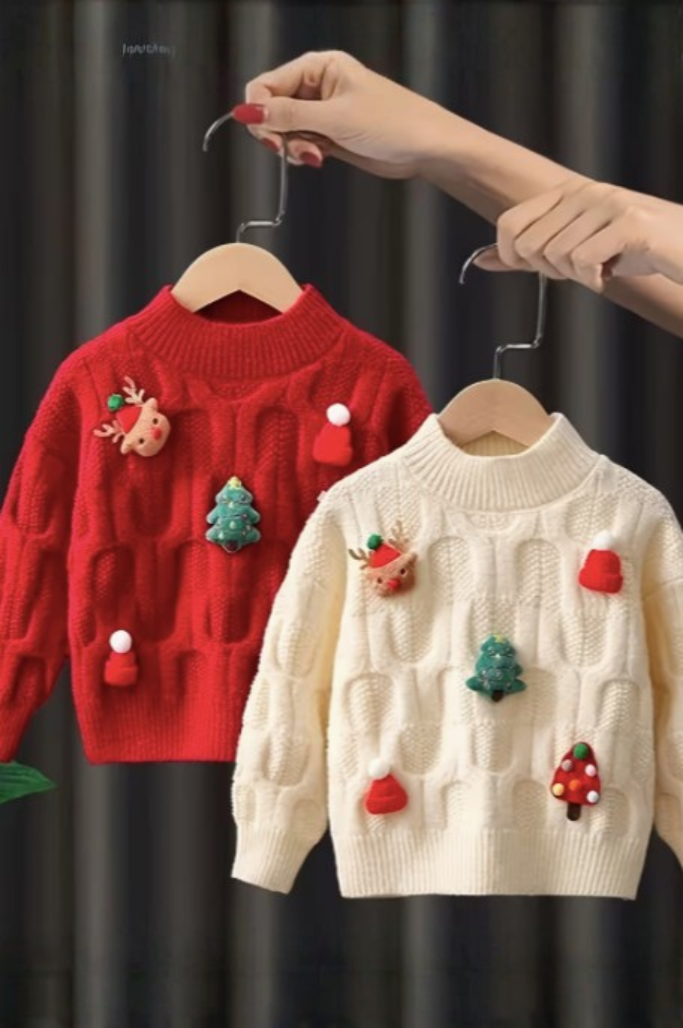 Red Christmas Cardigan Plush