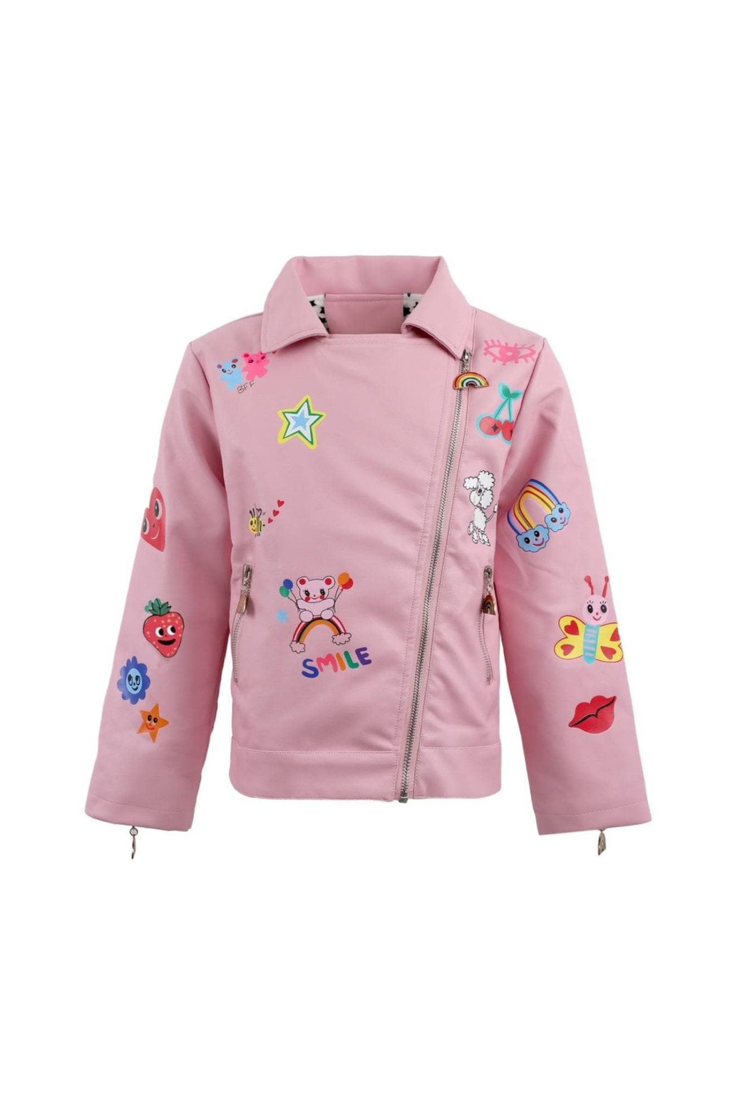 Pink Doodle Art Vegan Leather