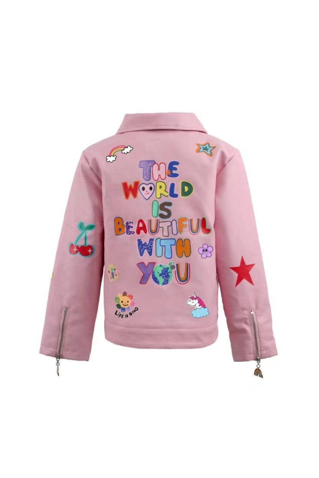 Pink Doodle Art Vegan Leather