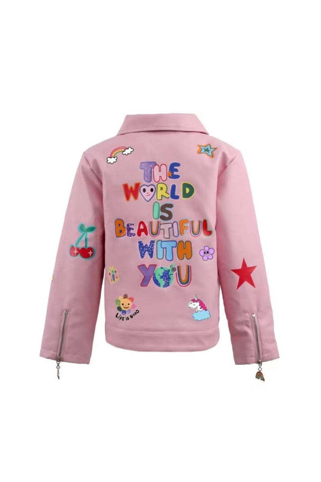 Pink Doodle Art Vegan Leather